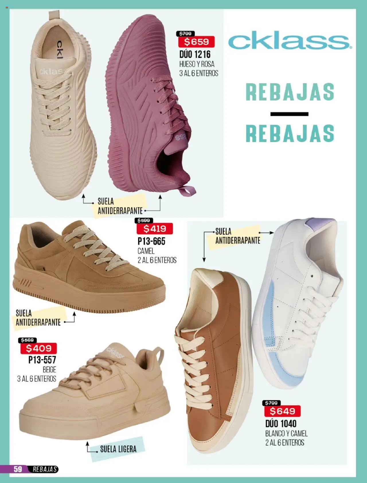 Nuevas ofertas de Cklass válidas en toda la República Mexicana desde el 23.06.2025. ¡Encuentra las mejores ofertas en Cklass catálogo Rebajas Sobre Calzado! | Página: 60