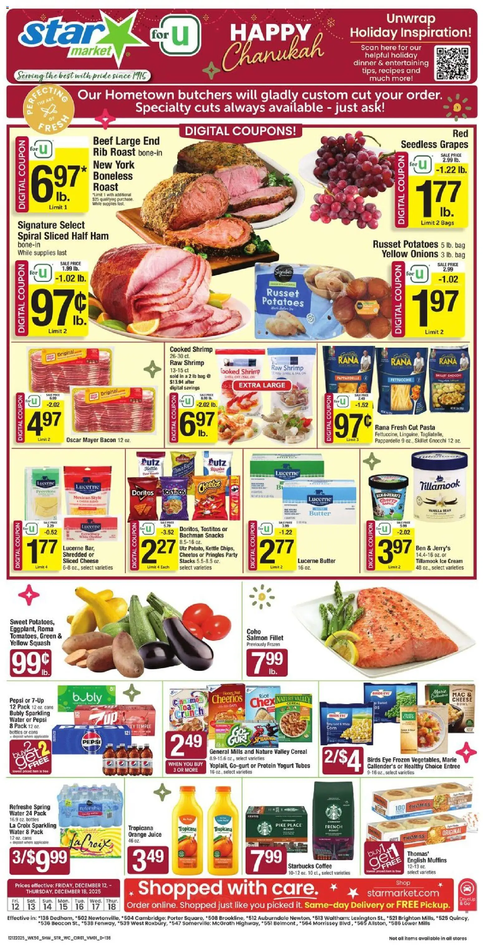 Star Market Weekly Ad - valid from 12.12.2025 | Page: 1 | Products: Juice, Rice, Pasta, Bag