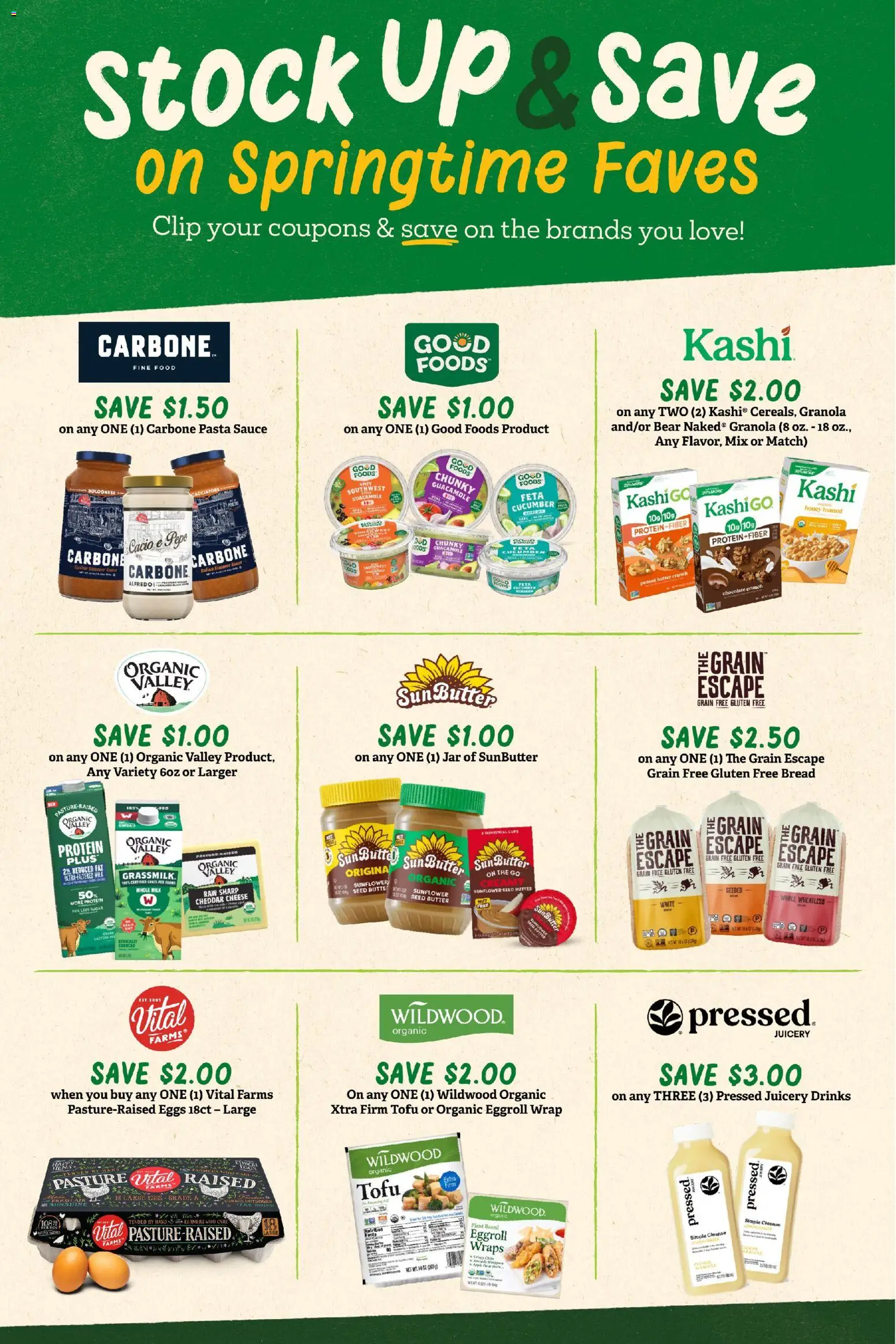 Sprouts Monthly Ad - valid from 25.03.2026 | Page: 4 | Products: Butter, Bread, Chocolate, Sauce