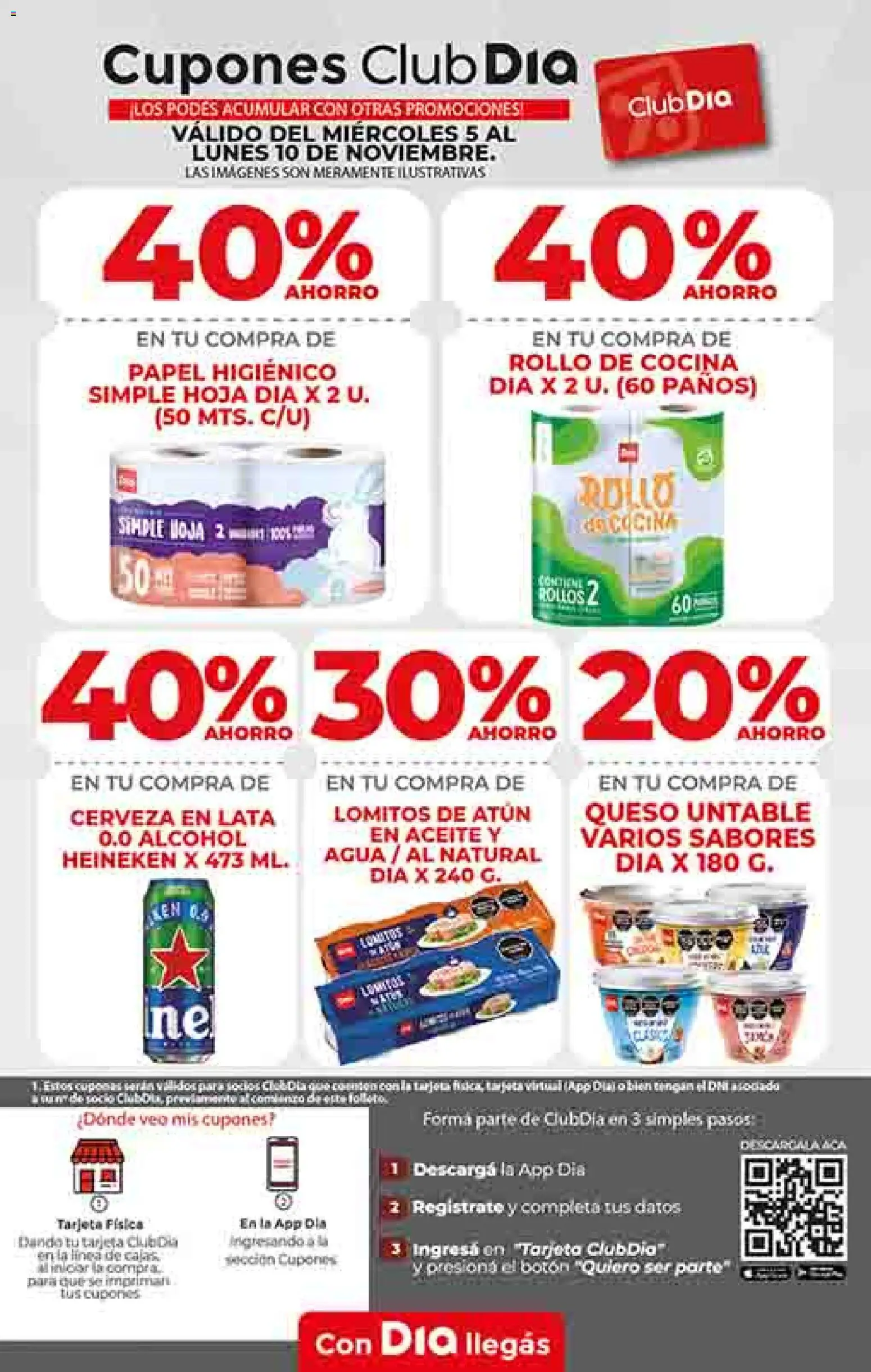 Dia - Ofertas - Salta y Jujuy │ válido desde el 05.11.2025 | Página: 8 | Productos: Cocina, Atún, Queso, Cerveza