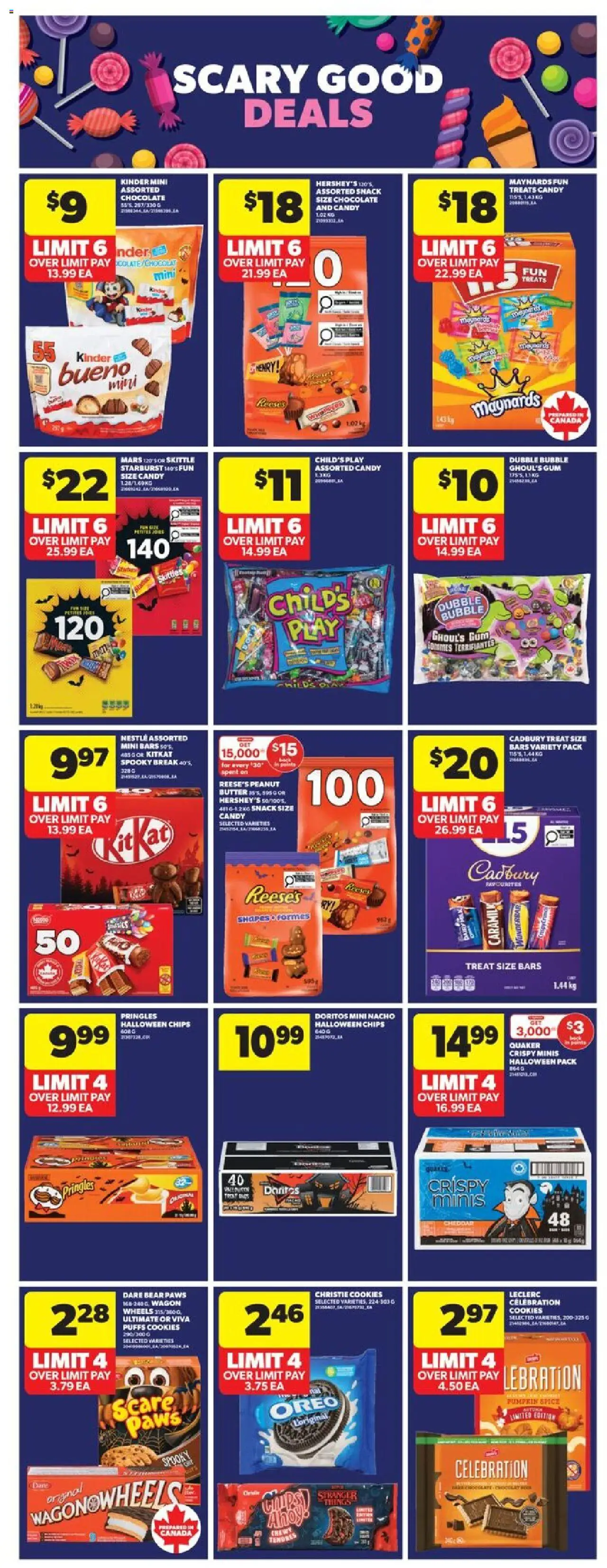Real Canadian Superstore flyer valid from 16.10.2025 | Page: 13 | Products: Chips, Butter, Chocolate, Pumpkin