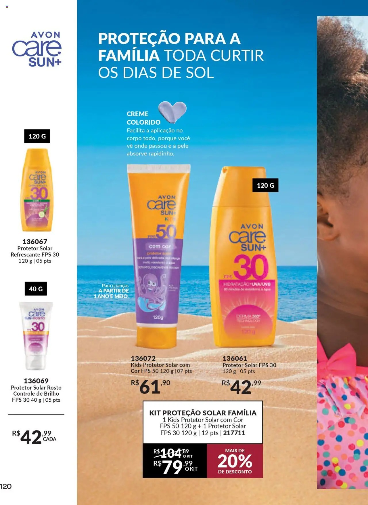 Avon Folheto - válido de 13.08.2025 | Página: 120 | Produtos: Protetor solar, Creme
