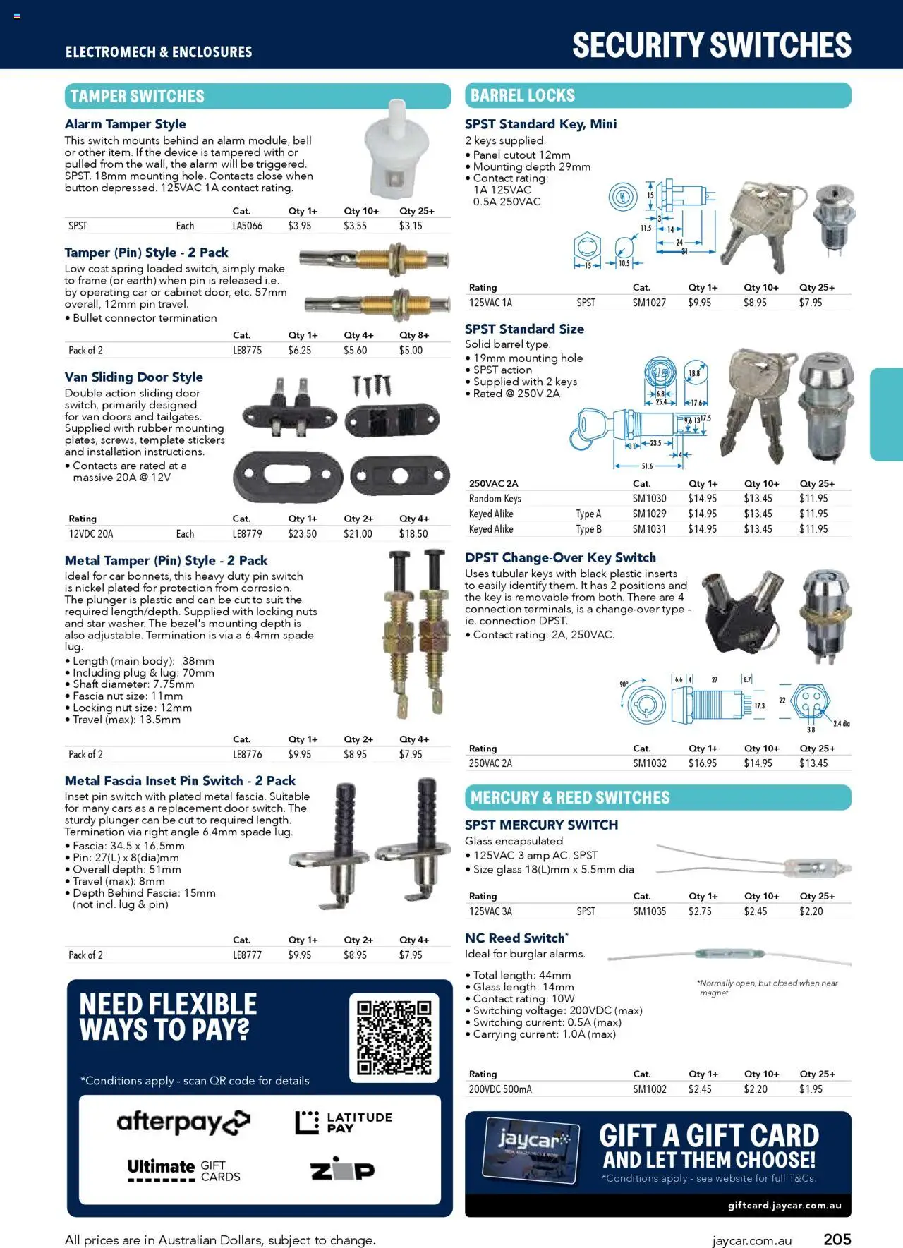 Jaycar catalogue - valid from 09.07.2025 | Page: 205 | Products: Cabinet, Spade, Nuts, Connector
