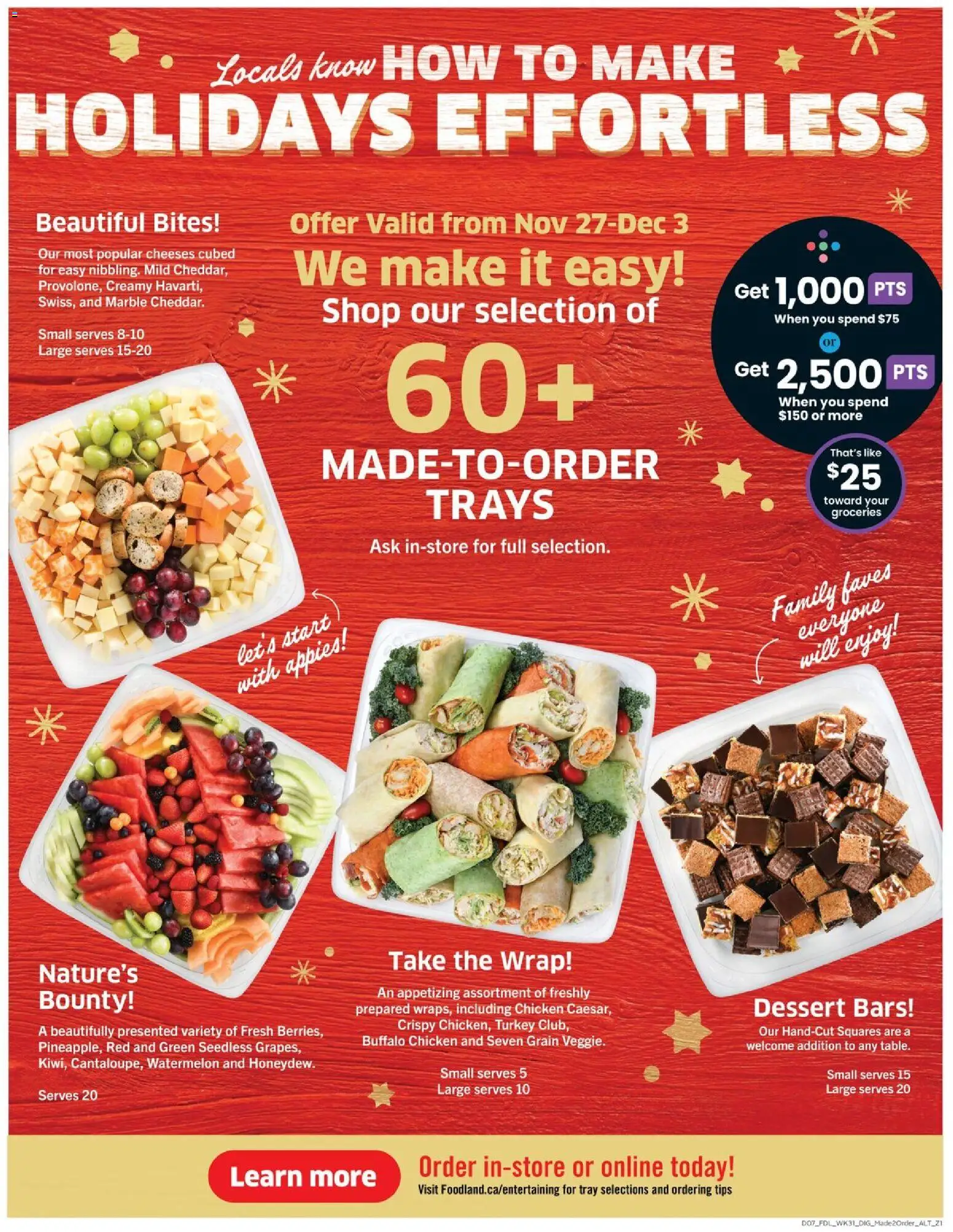 Foodland flyer valid from 27.11.2025 | Page: 13 | Products: Turkey, Chicken