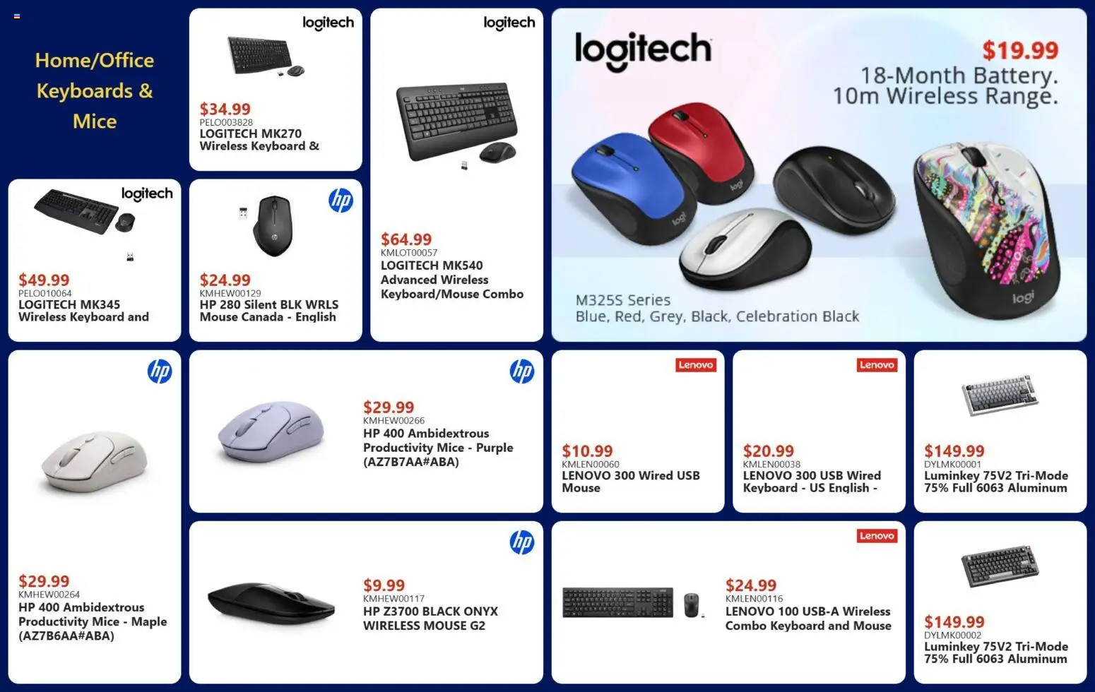 Canada Computers flyer valid from 27.03.2026 | Page: 13 | Products: Mouse, Keyboard