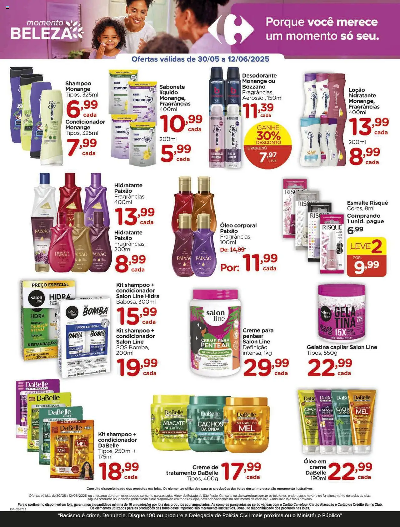 Carrefour Folheto - válido de 30.05.2025 | Página: 8 | Produtos: Condicionador, Desodorante, Sabonete, Creme para pentear