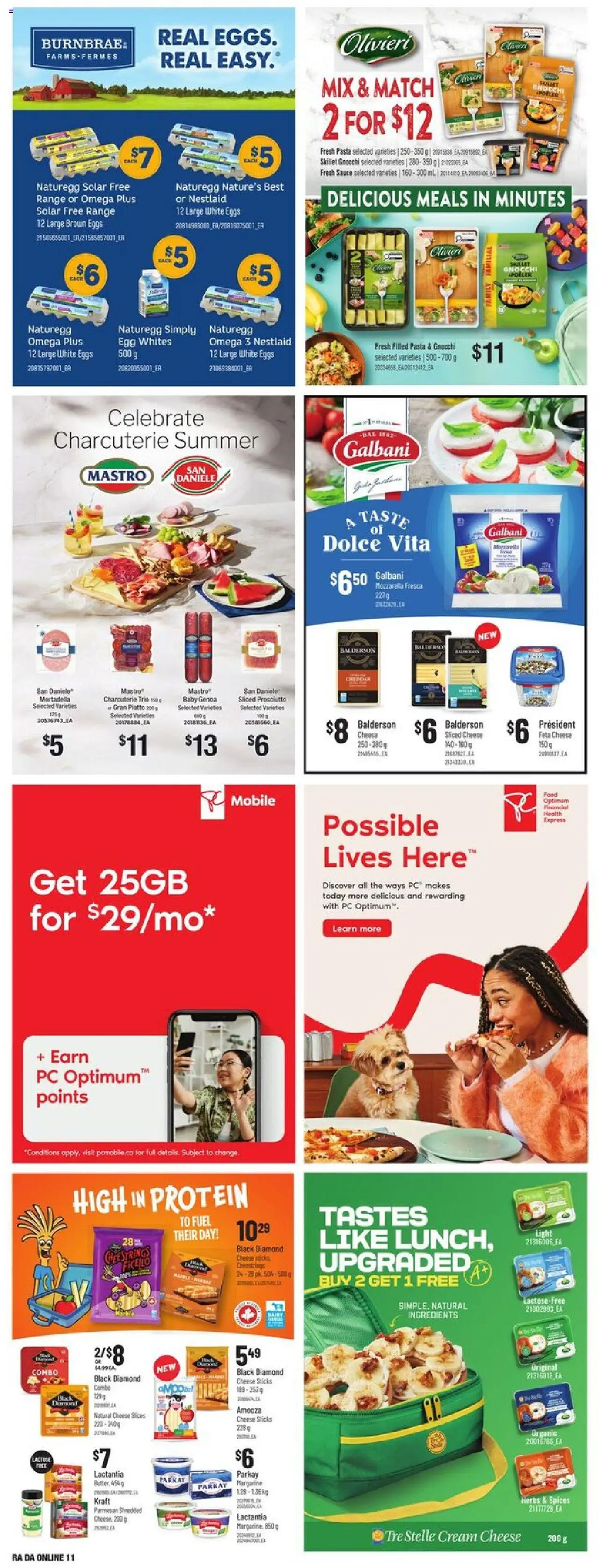 Atlantic Superstore flyer valid from 21.08.2025 | Page: 30 | Products: Pasta, Cream, PC, Eggs