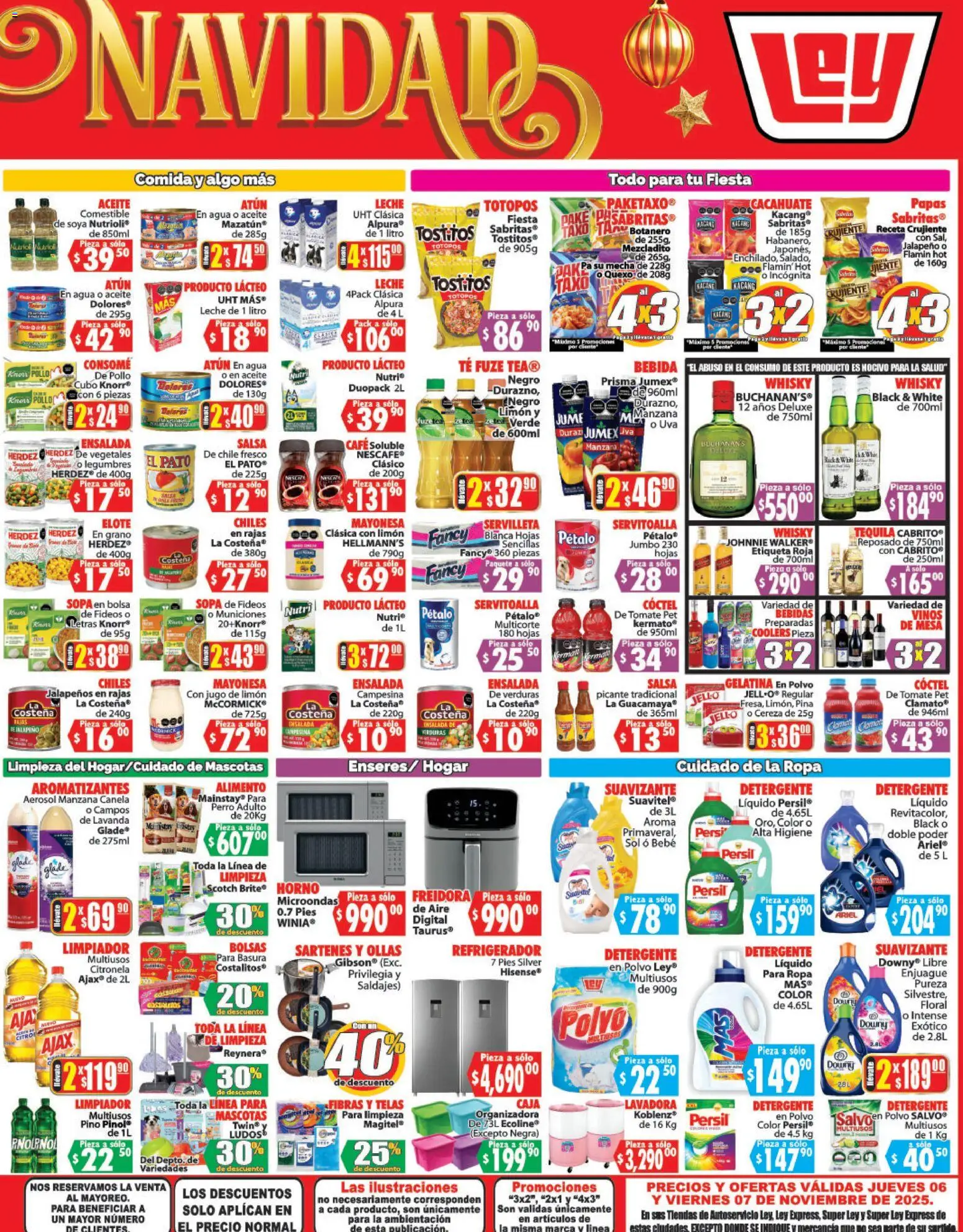Nuevas ofertas de Casa Ley válidas en toda la República Mexicana desde el 06.11.2025. ¡Encuentra las mejores ofertas en Casa Ley folleto Autoservicio! | Página: 4 | Productos: Limón, Uva, Suavizante, Caja