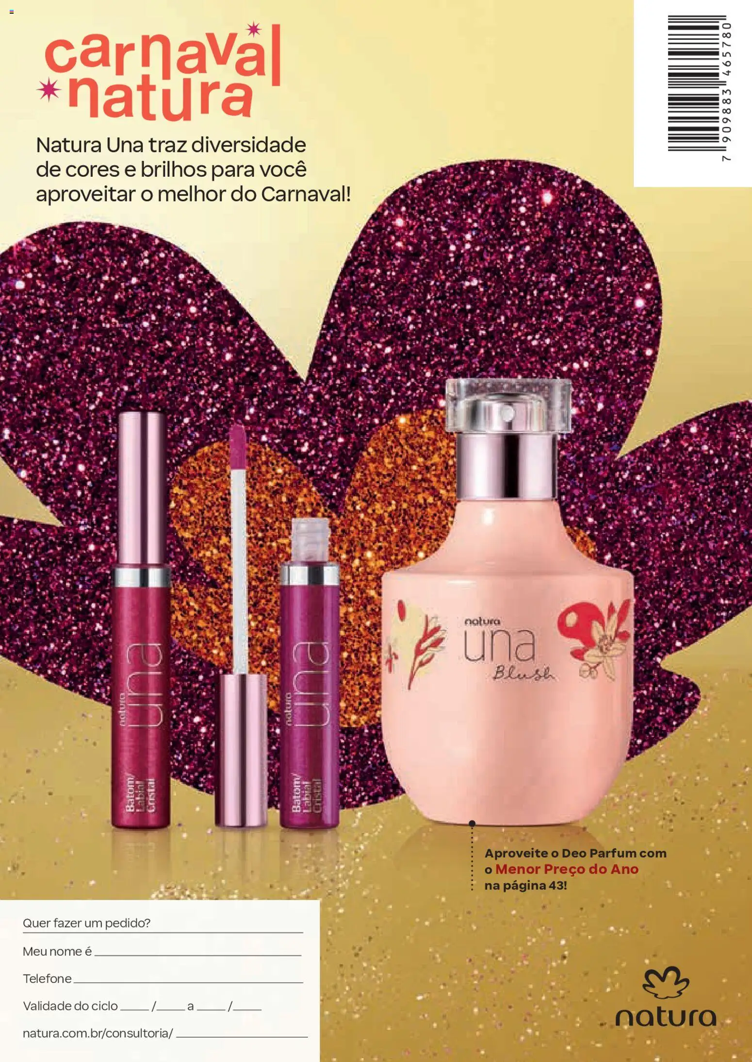 Natura Folheto - válido de 13.01.2026 | Página: 164 | Produtos: Blush, Batom, Telefone