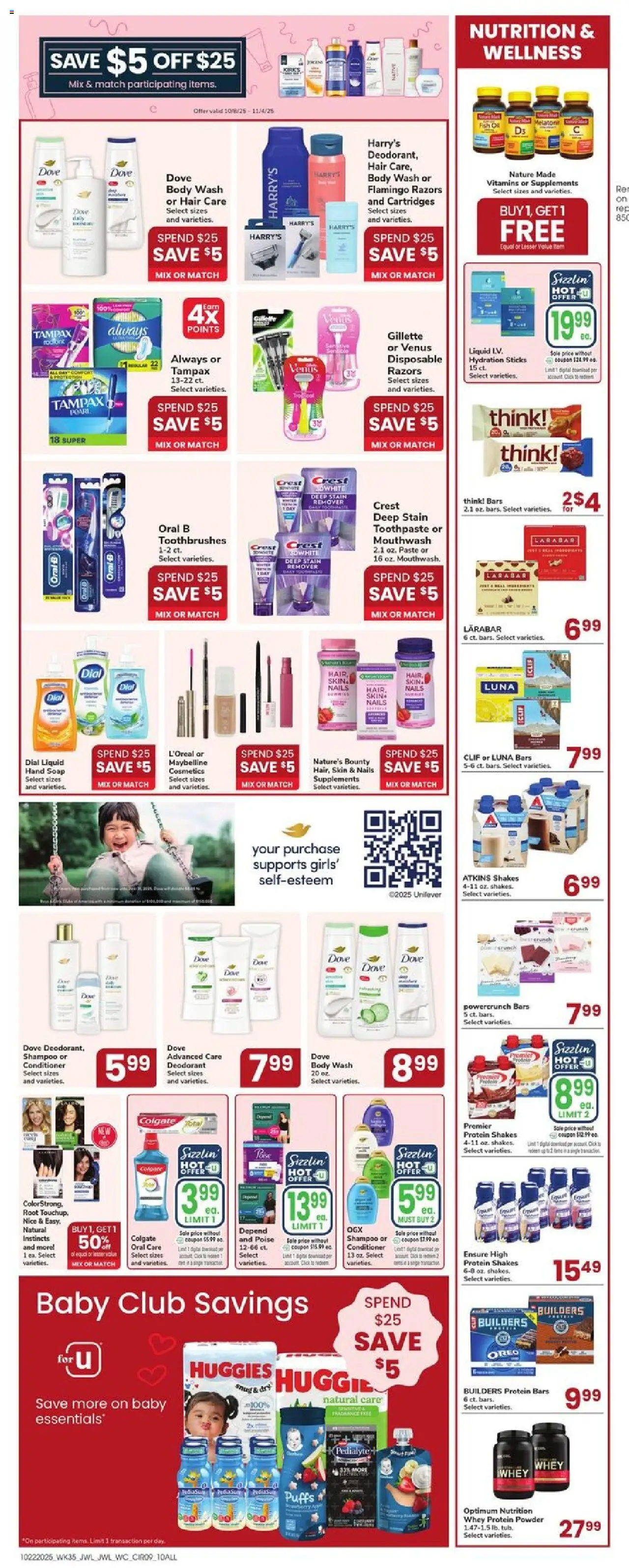 Jewel Osco Weekly Ad - IN - valid from 22.10.2025 | Page: 9 | Products: Fragrance, Conditioner, Fish, Mouthwash