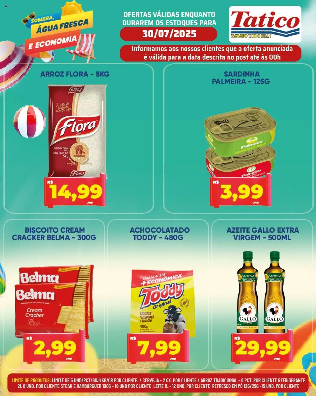 Tatico Folheto - válido de 30.07.2025 | Página: 2 | Produtos: Refresco, Cálcio, Cream cracker, Azeite