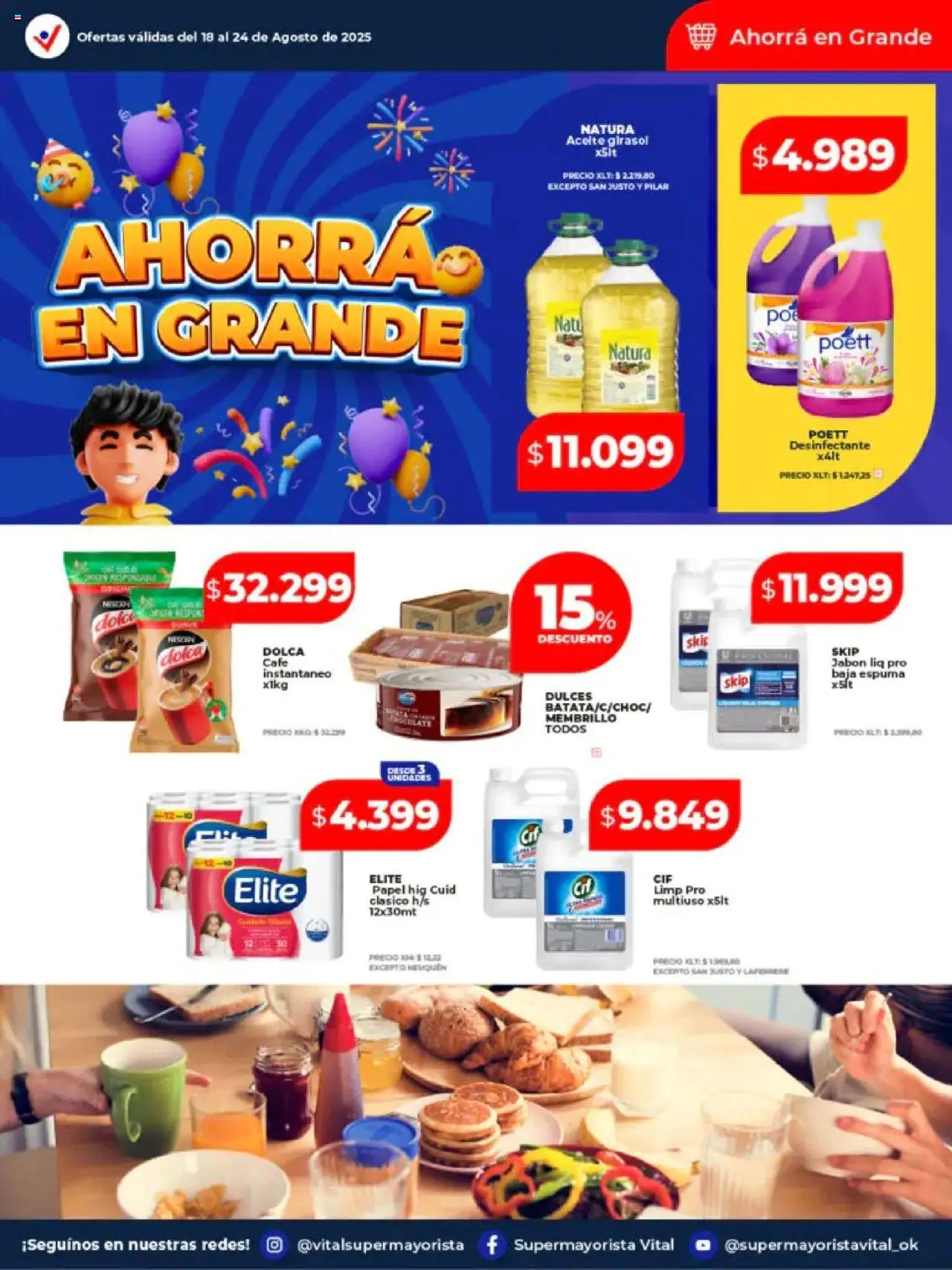 Vital - Ofertas - Abasto │ válido desde el 18.08.2025 | Página: 21 | Productos: Aceite, Jabón, Espuma, Café