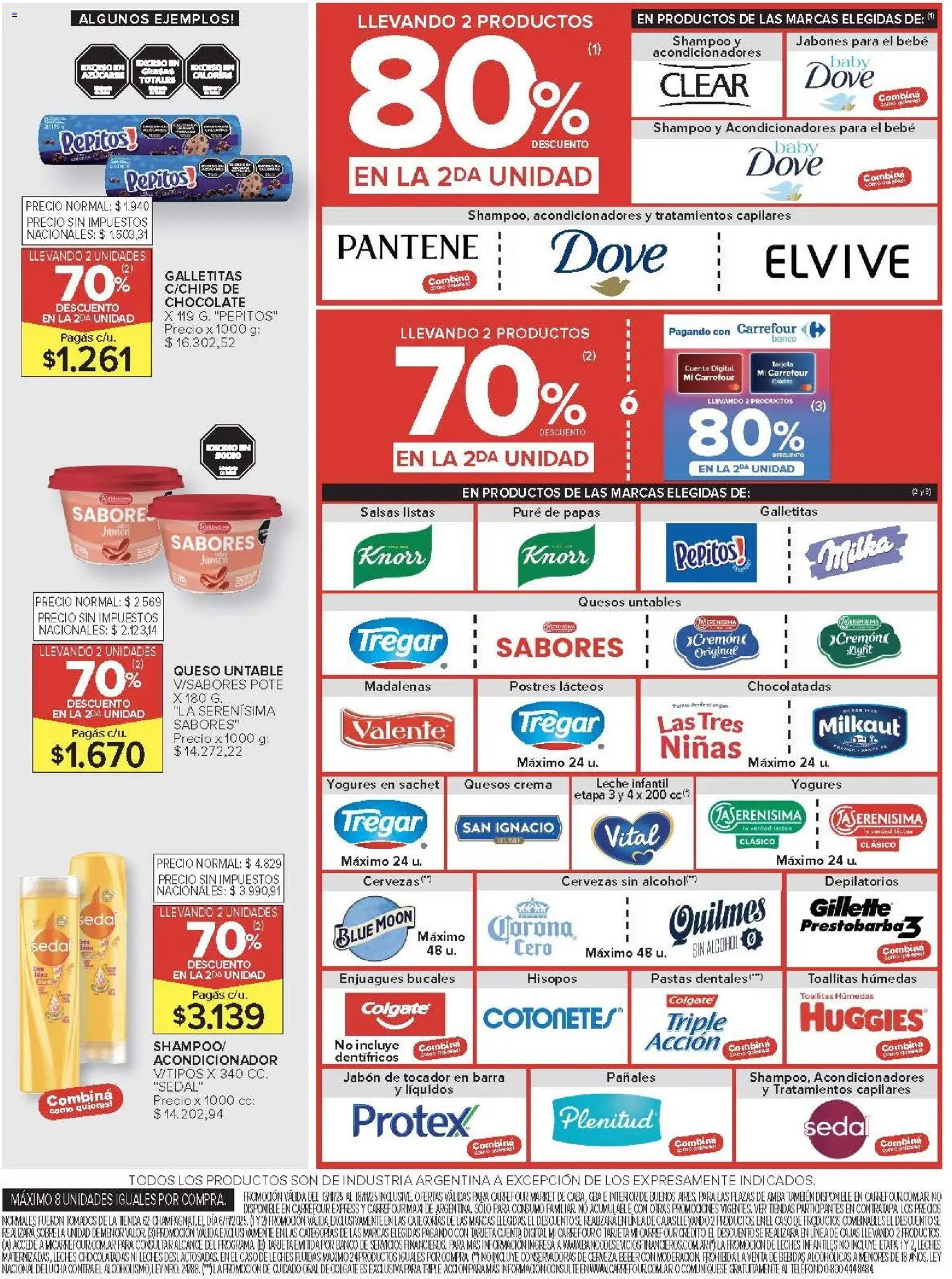 Carrefour ofertas │ válido desde el 13.11.2025 | Página: 28 | Productos: Galletitas, Shampoo, Pañales, Crema