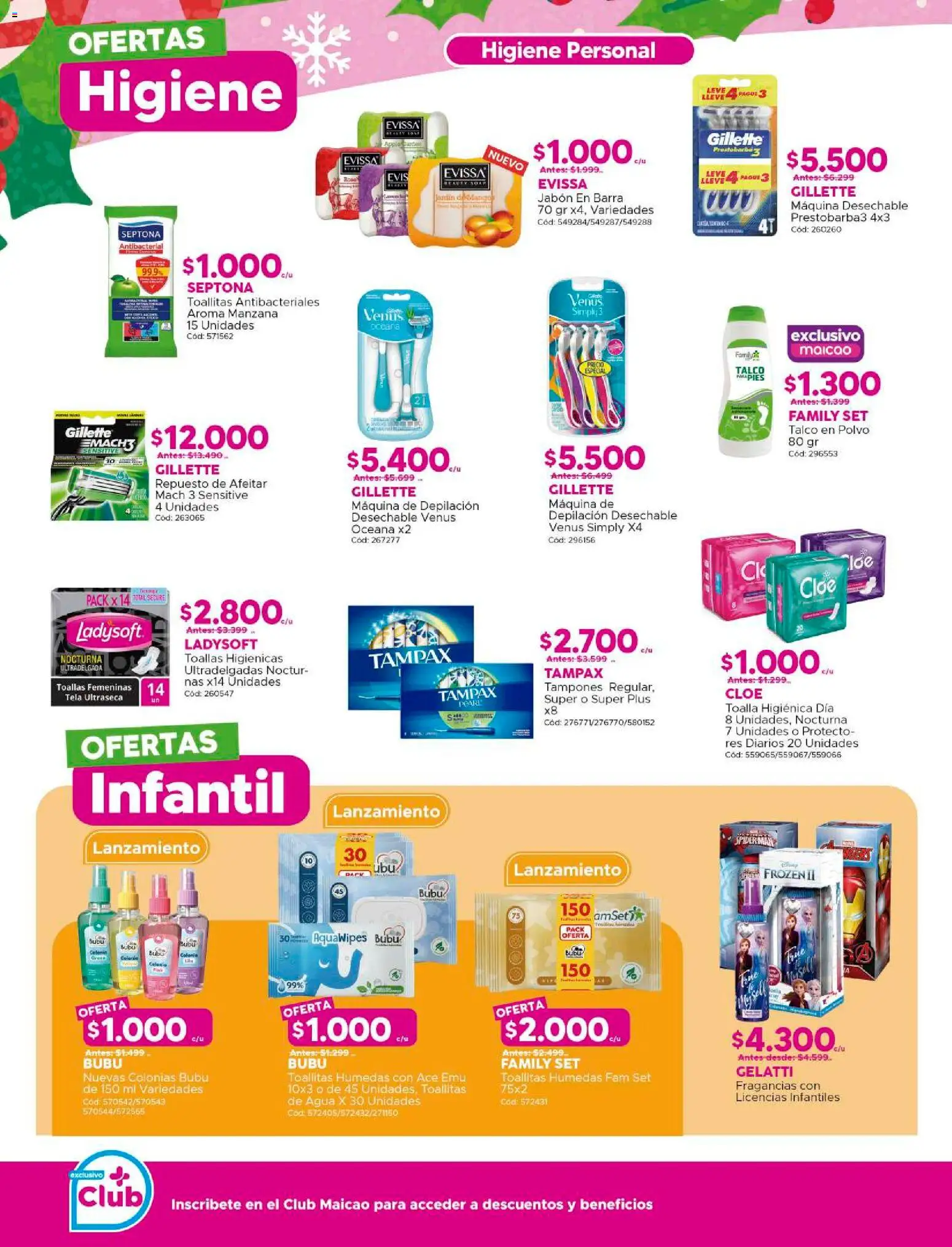 Maicao ofertas  │ válido desde el 01.12.2025 | Página: 8 | Productos: Agua, Toalla higienica, Toalla, Toallitas húmedas