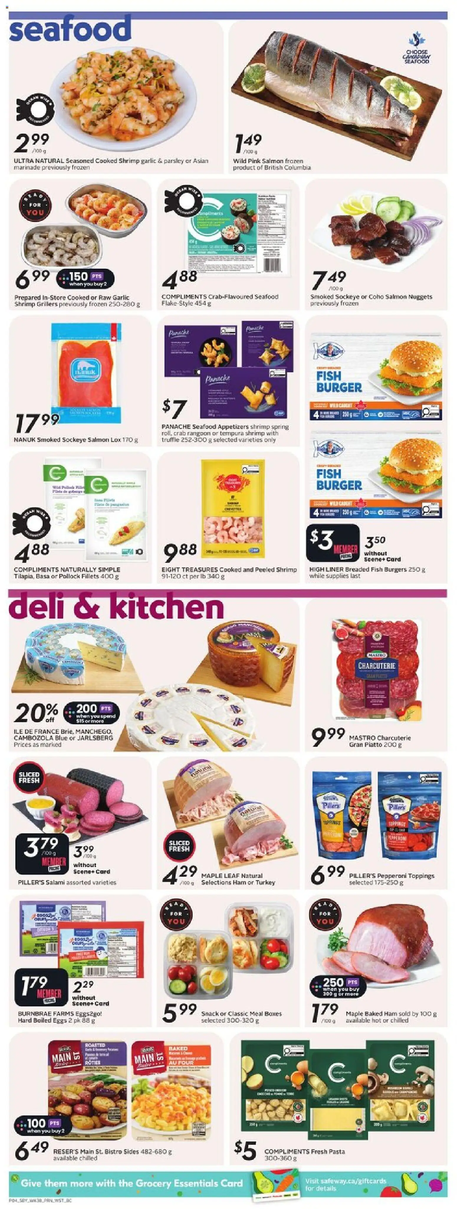 Safeway flyer valid from 15.01.2026 | Page: 7 | Products: Fish, Eggs, Salami, Ham