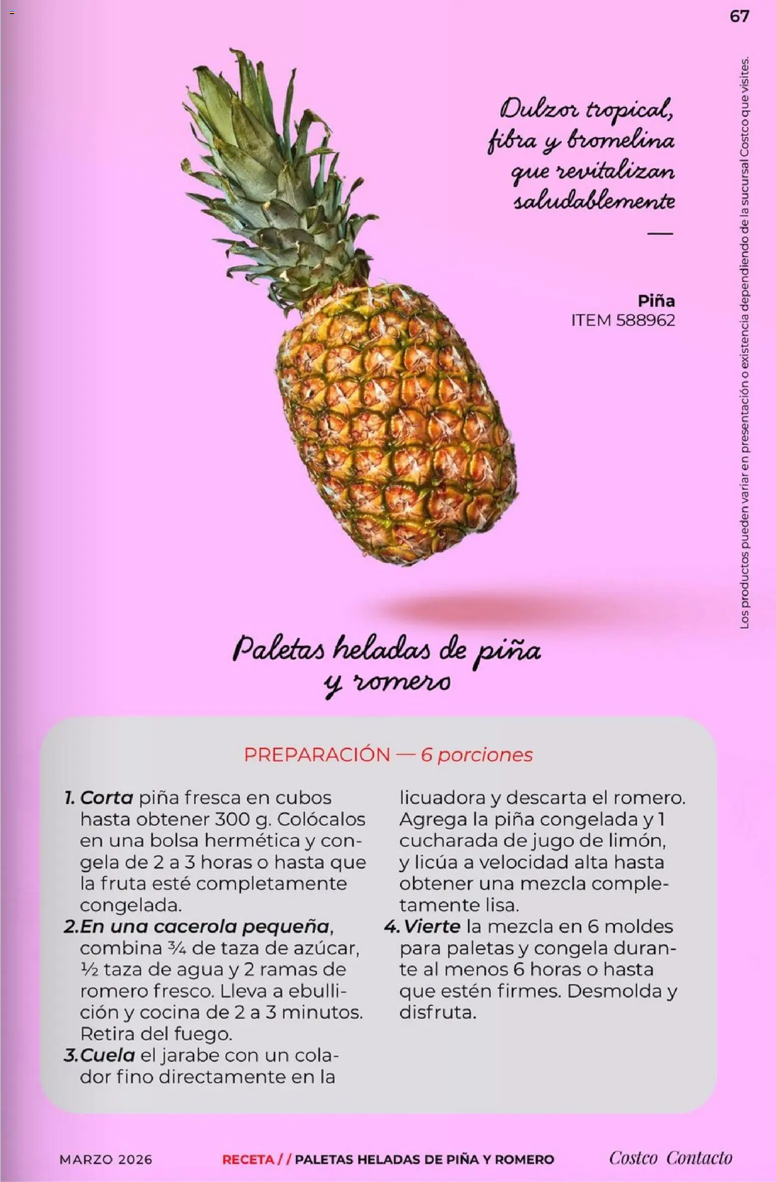 Nuevas ofertas de Costco válidas en toda la República Mexicana desde el 01.03.2026. ¡Encuentra las mejores ofertas en Costco Revista de marzo! | Página: 67 | Productos: Bolsa, Jugo, Piña, Licuadora