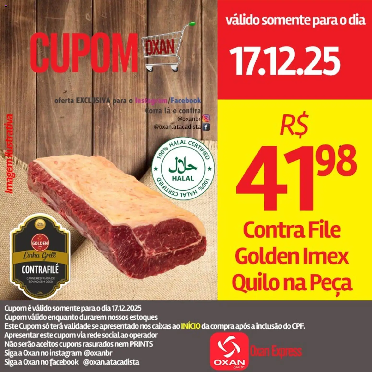 Oxan Atacadista Folheto - válido de 17.12.2025 | Página: 2 | Produtos: Grill, Contra filé, Carne