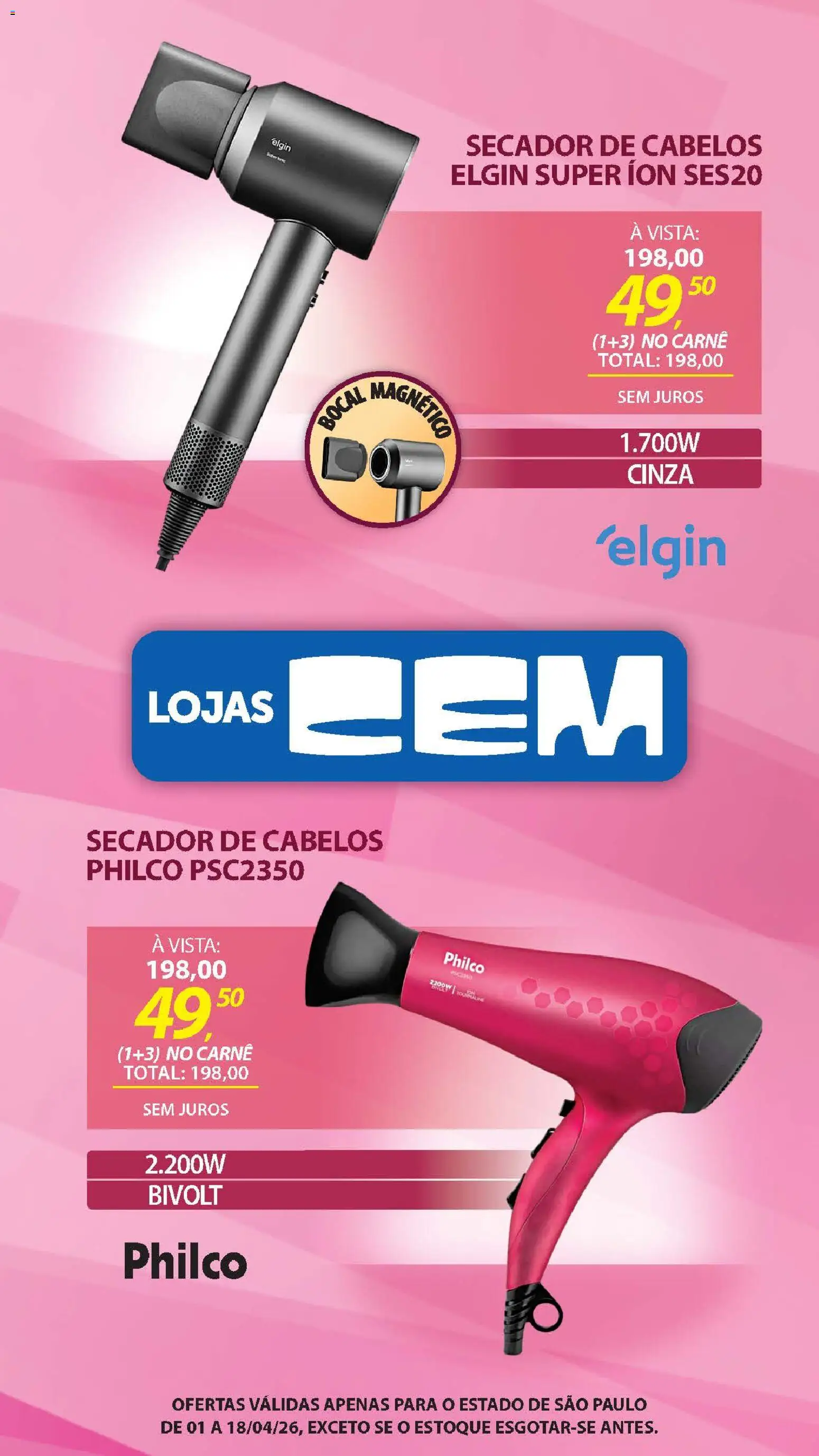 Lojas Cem Folheto - válido de 01.04.2026 | Página: 129