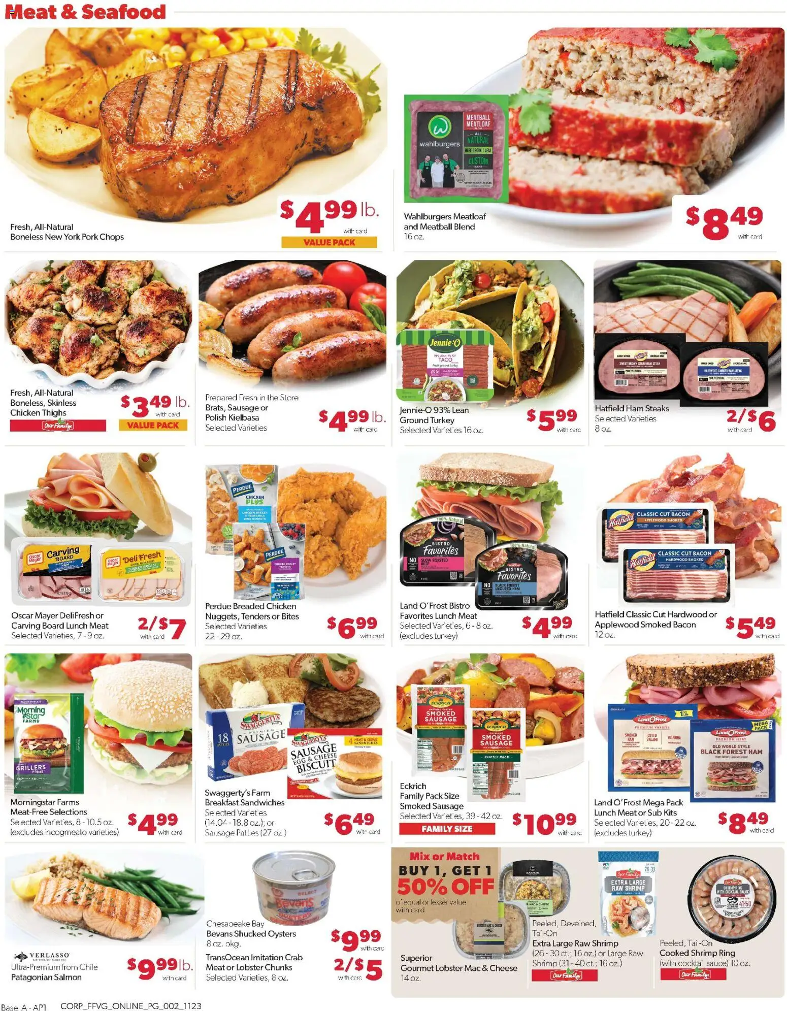 Family Fare Weekly Ad - valid from 23.11.2025 | Page: 11 | Products: Salami, Ham, Sauce, Sausage