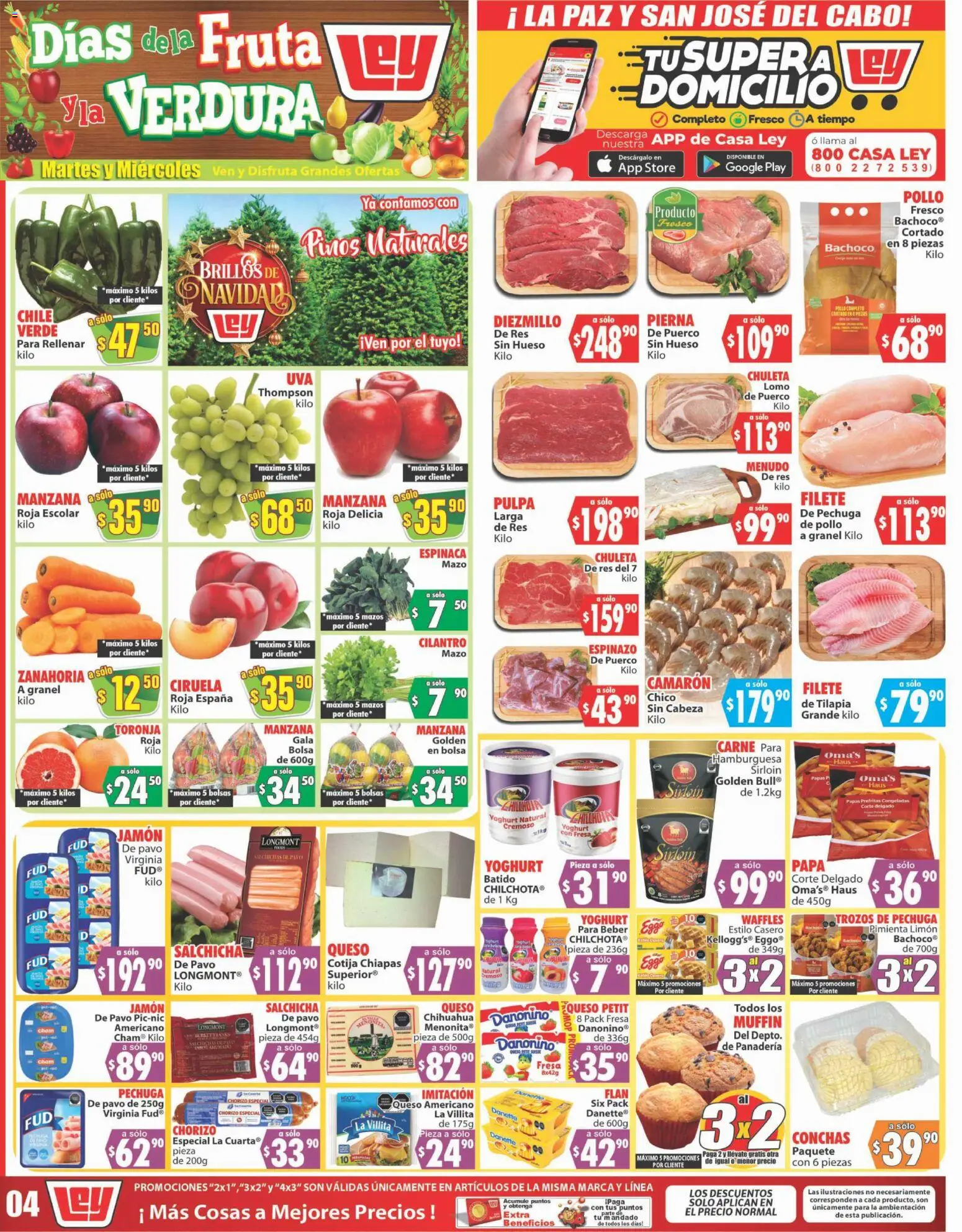 Nuevas ofertas de Casa Ley válidas en toda la República Mexicana desde el 02.12.2025. ¡Encuentra las mejores ofertas en Casa Ley folleto Autoservicio! | Página: 2 | Productos: Papa, Salchicha, Limón, Queso