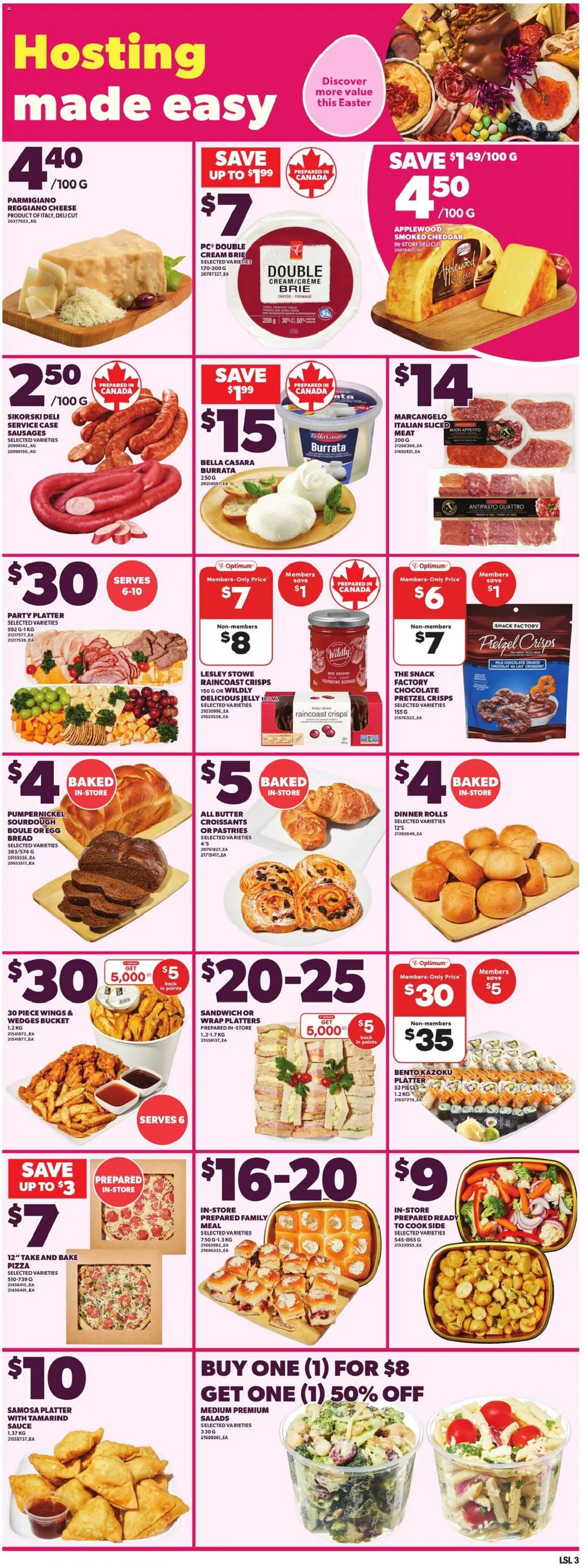 Loblaws flyer valid from 02.04.2026 | Page: 6 | Products: Case, Milk, Butter, Cheese