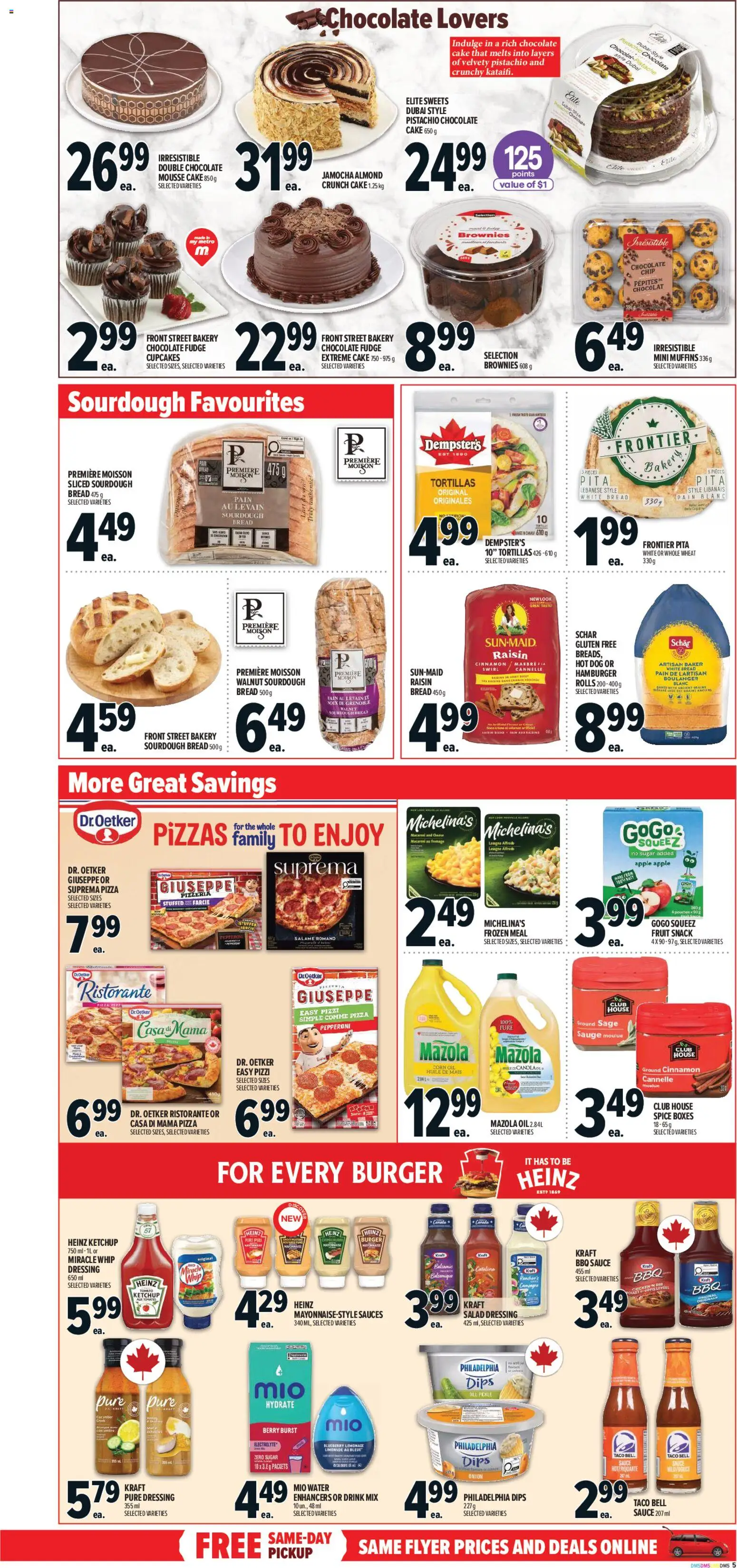 Metro flyer valid from 19.03.2026 | Page: 9 | Products: Ketchup, Oil, Bread, Chocolate