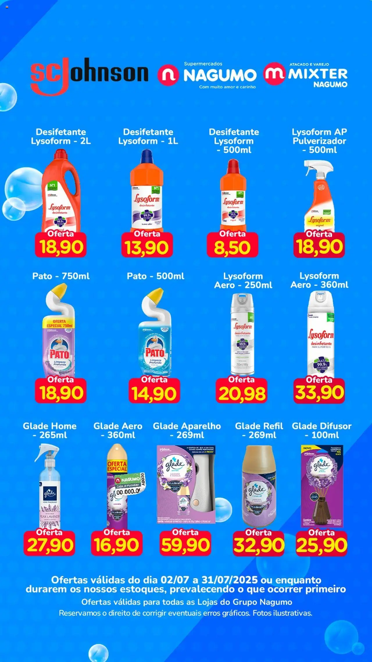 Nagumo Folheto - válido de 02.07.2025 | Página: 1 | Produtos: Difusor, Pulverizador, Desinfetante