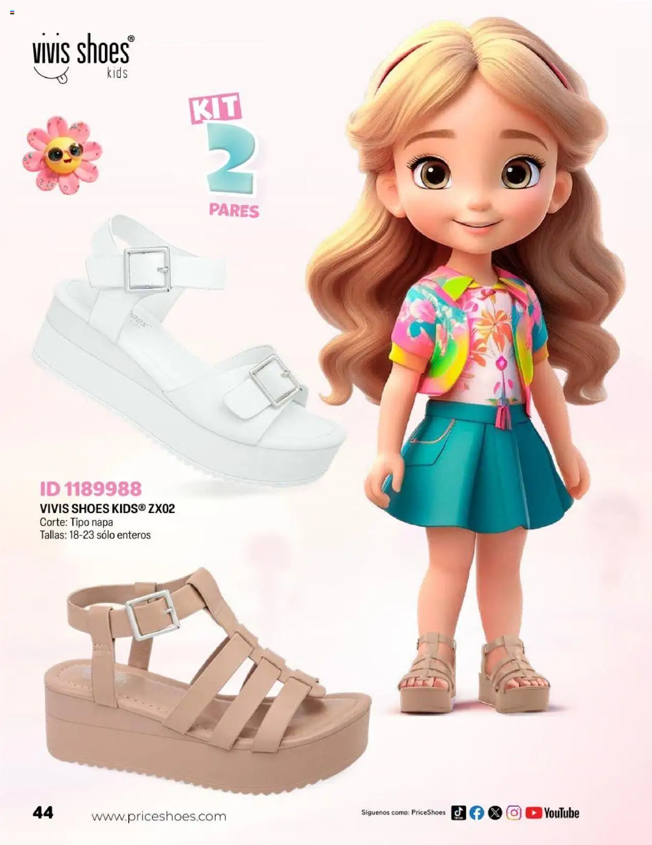 Nuevas ofertas de Price Shoes válidas en toda la República Mexicana desde el 23.04.2025. ¡Encuentra las mejores ofertas en Price Shoes catálogo Kids! | Página: 44