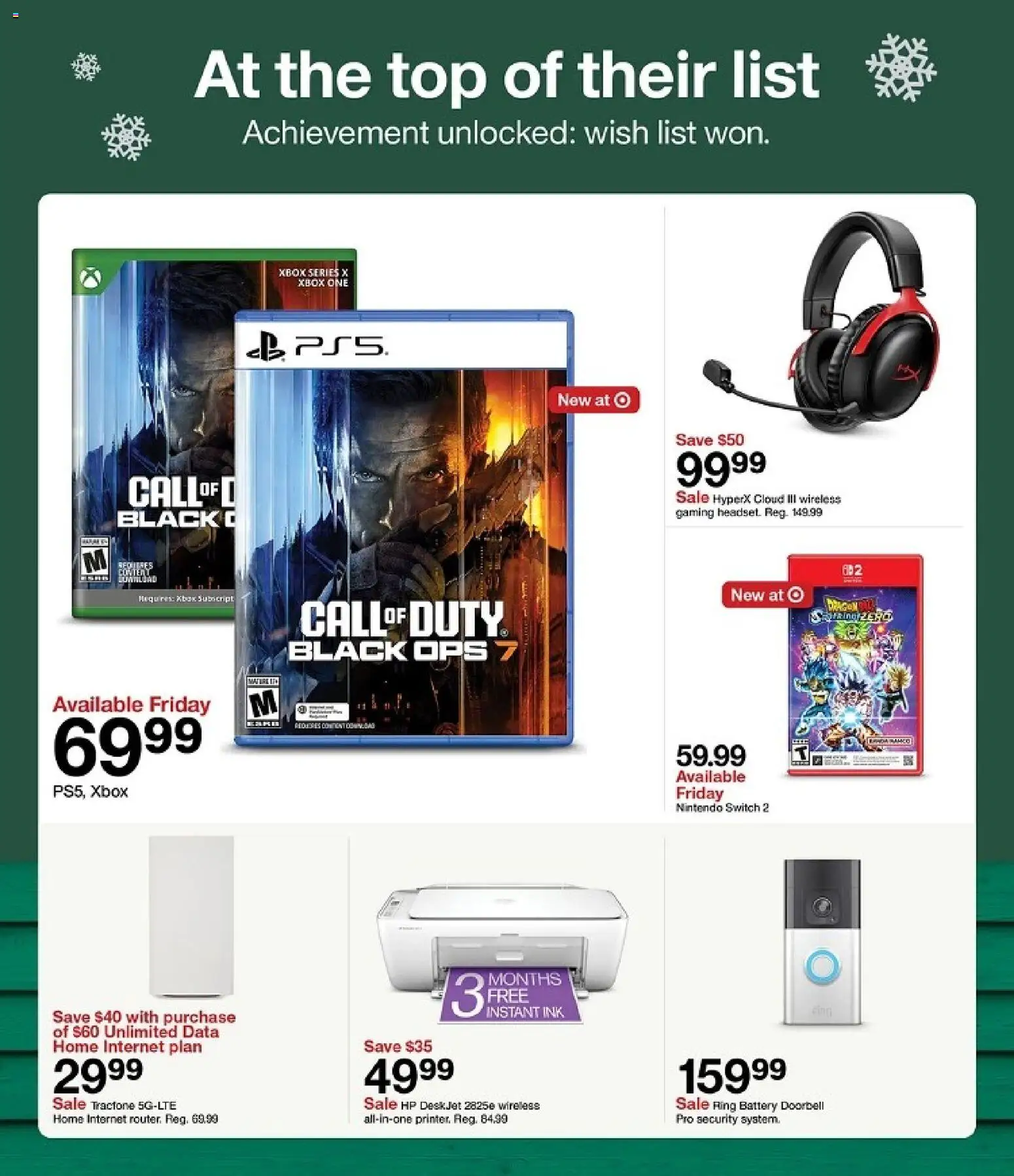 Target Weekly Ad - valid from 09.11.2025 | Page: 24 | Products: Ring, Ink, Xbox, Nintendo