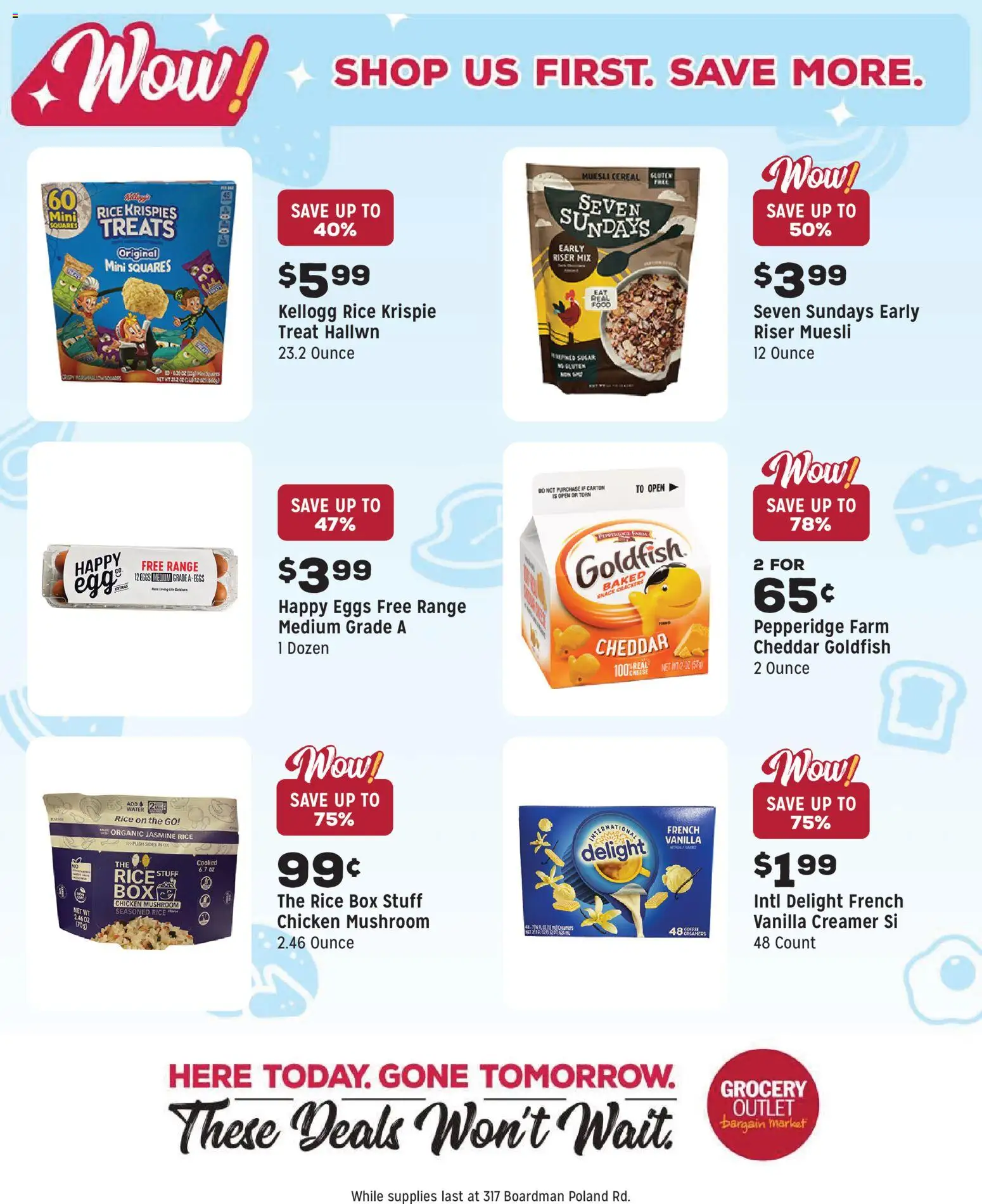 Grocery Outlet Weekly Ad - OH - valid from 05.11.2025 | Page: 9 | Products: Box, Eggs, Rice, Water