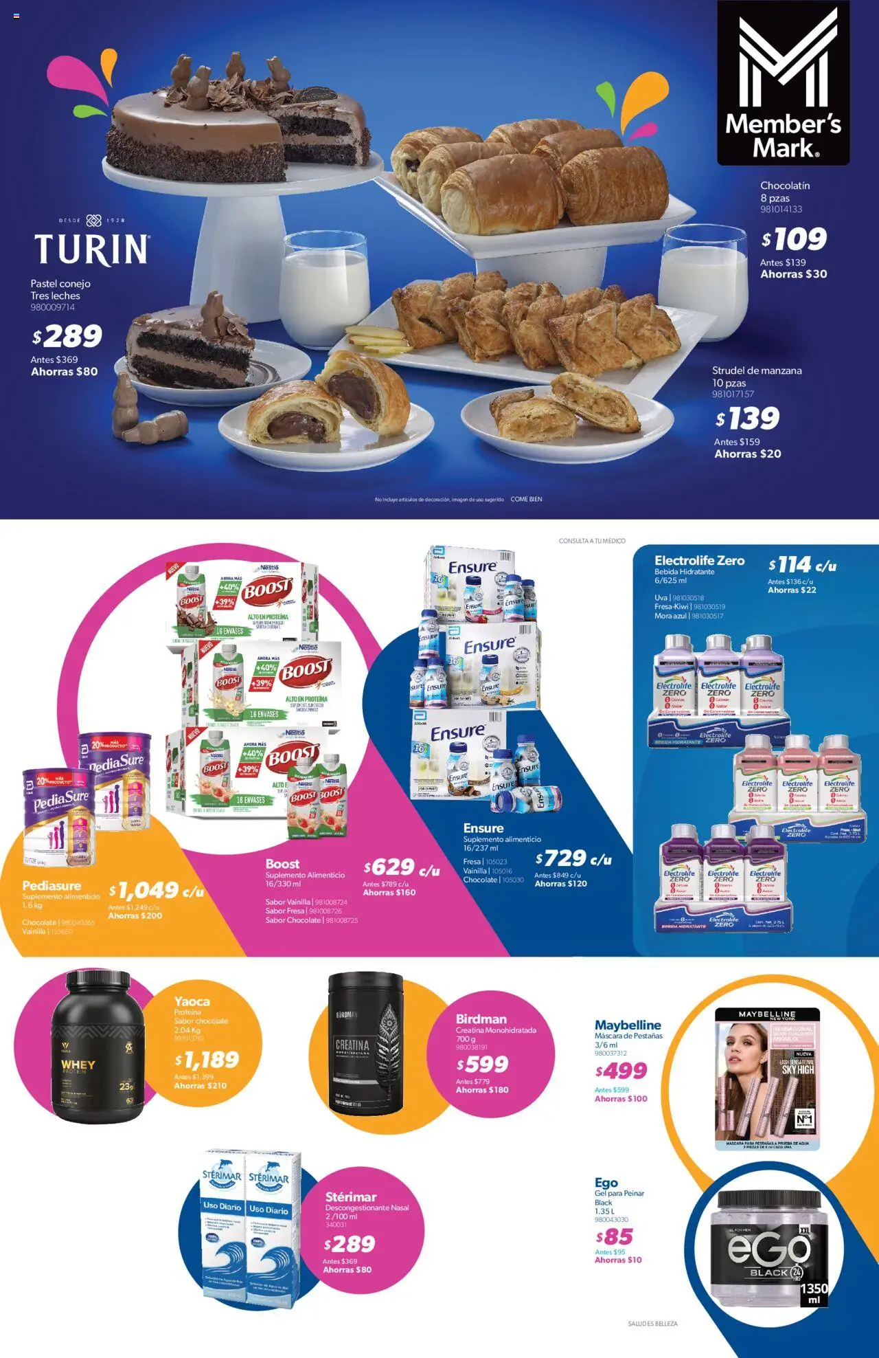 Nuevas ofertas de Sam's Club válidas en toda la República Mexicana desde el 09.09.2025. ¡Encuentra las mejores ofertas en Sam's Club - Catálogo Socio Fest Frontera! | Página: 13 | Productos: Manzana, Pastel, Chocolate, Uva