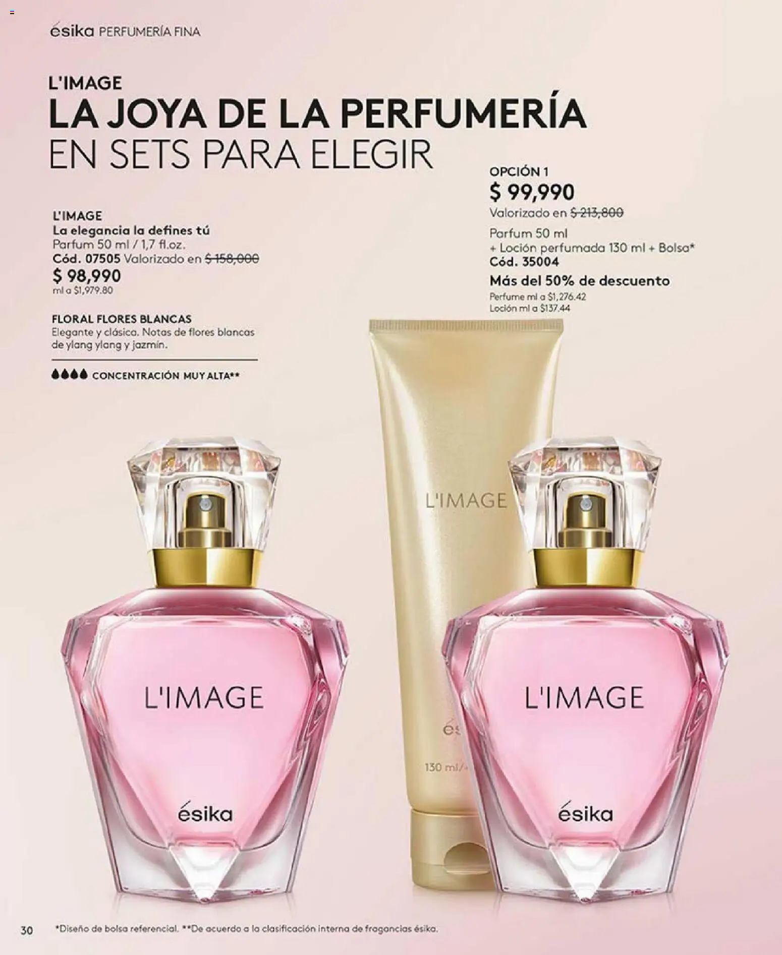 Ésika revista - valida desde el 01.01.2026 | Página: 30 | Productos: Bolsa, Loción, Perfume