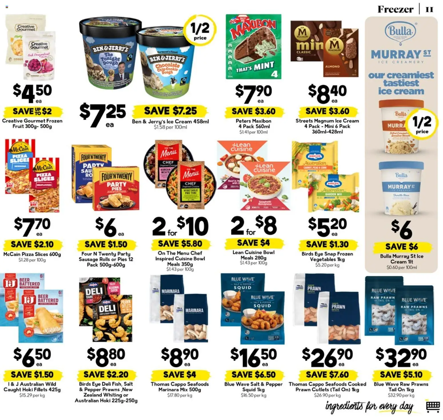 Drakes catalogue - valid from 15.04.2026 | Page: 11 | Products: Pizza, Beef, Sausage, Freezer