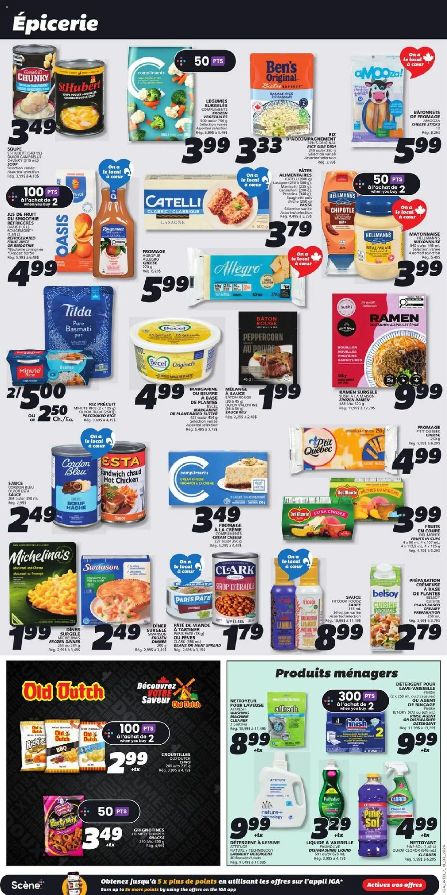 IGA flyer valid from 19.03.2026 | Page: 11 | Products: Pasta, Dishwasher, Detergent, Chicken