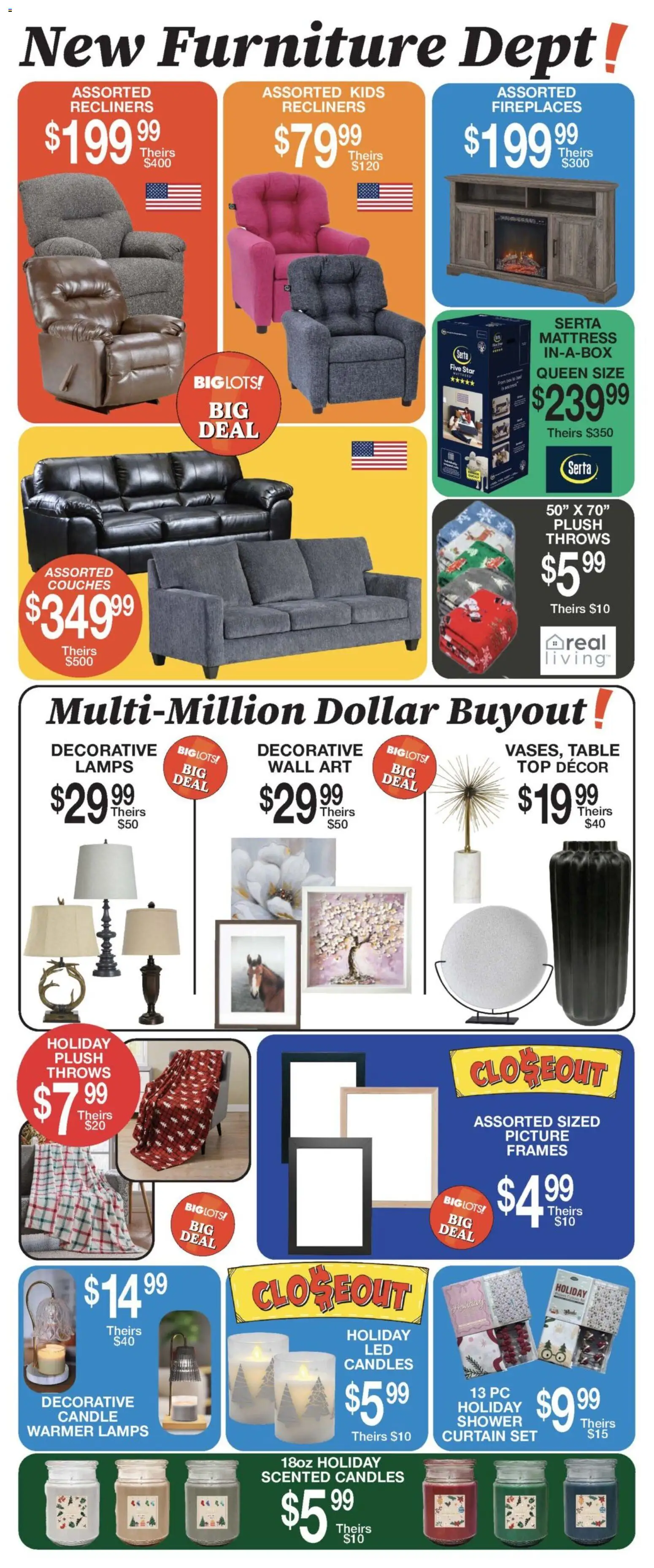 Big Lots Black Friday - valid from 23.11.2025 | Page: 2 | Products: Bed, Mattress, Table, Box