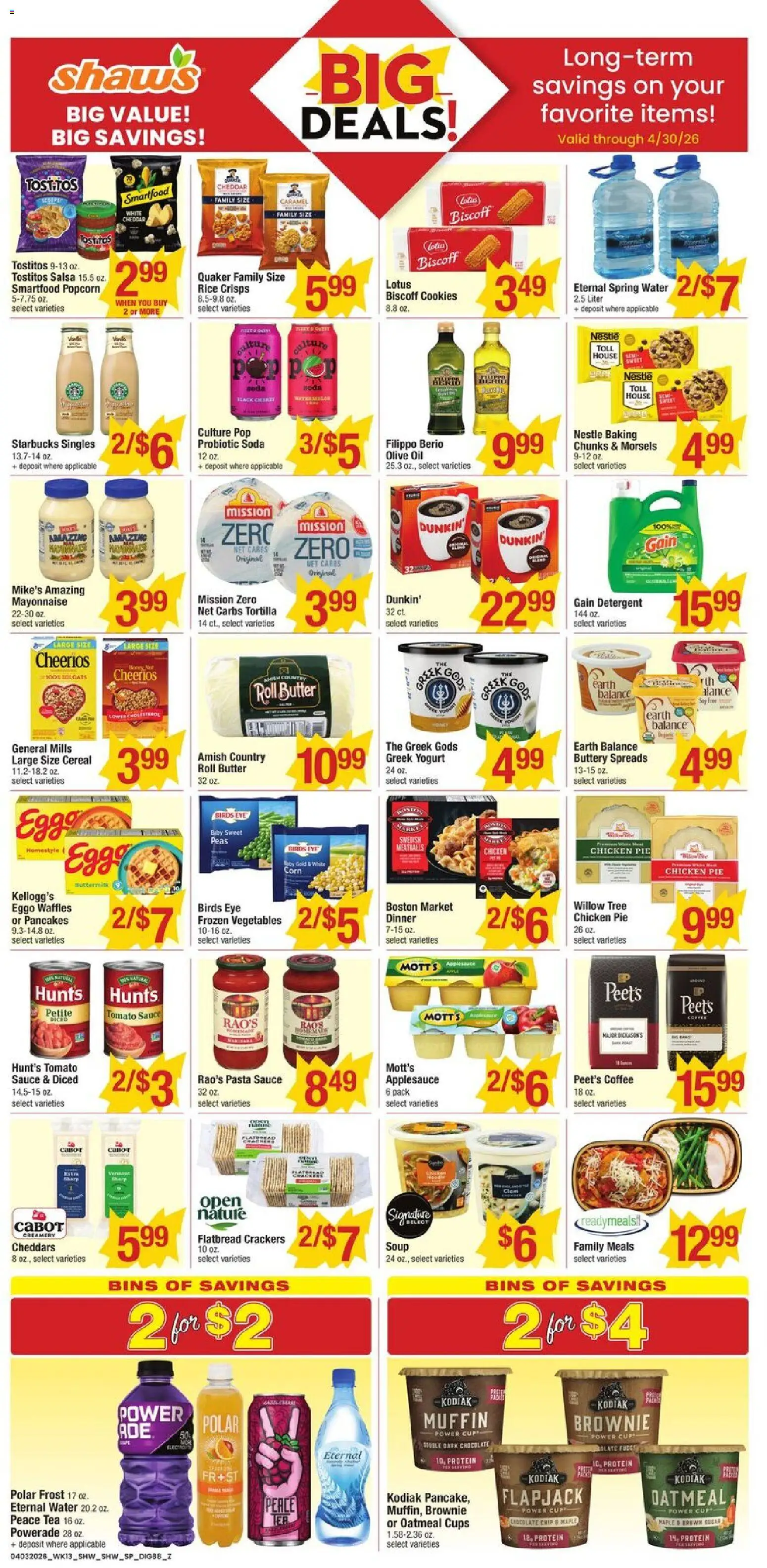 Shaw's Weekly Ad - NH - valid from 03.04.2026 | Page: 8 | Products: Coffee, Chocolate, Cookies, Mayonnaise