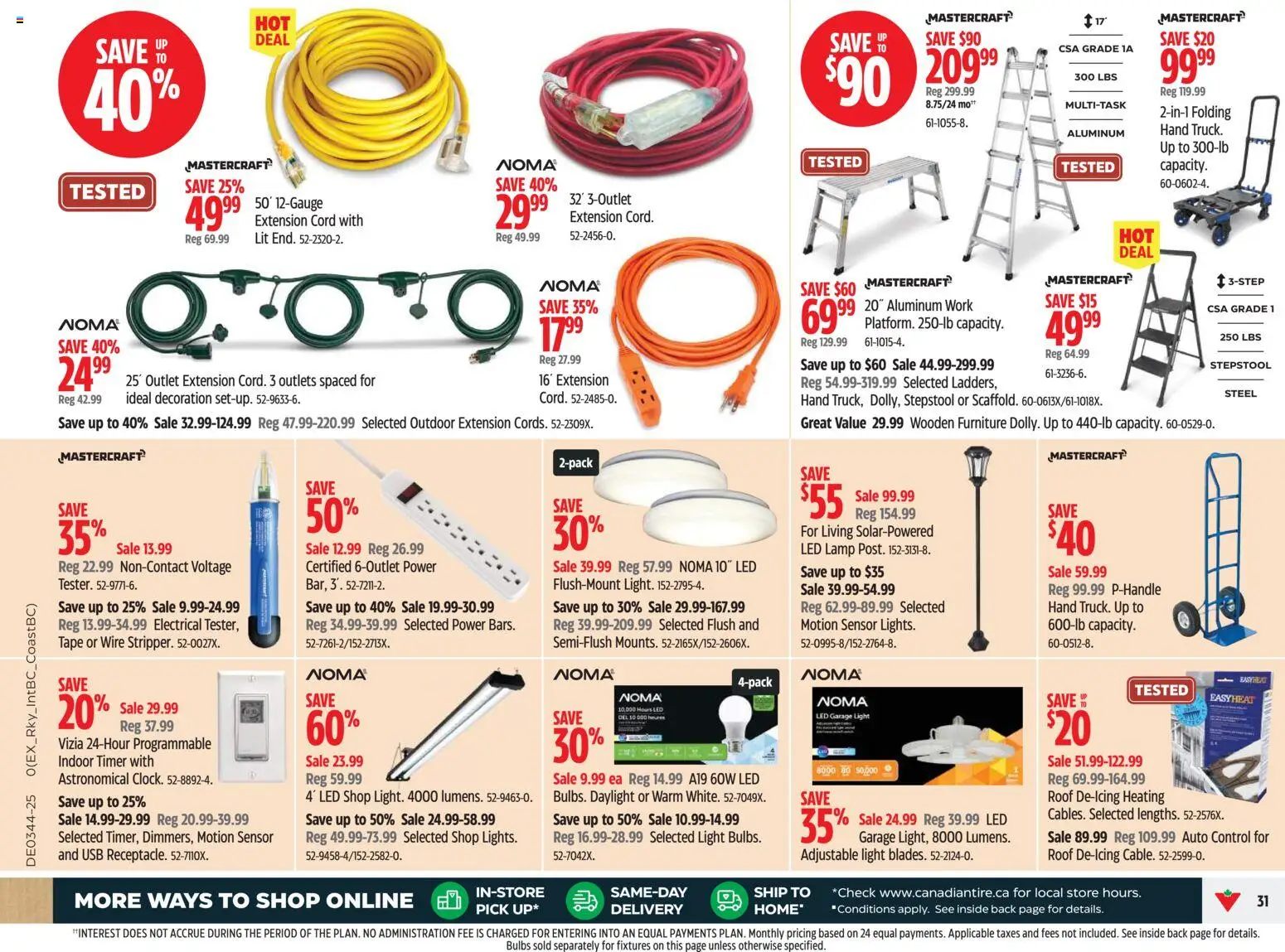 Canadian Tire flyer valid from 23.10.2025 | Page: 31 | Products: Lamp