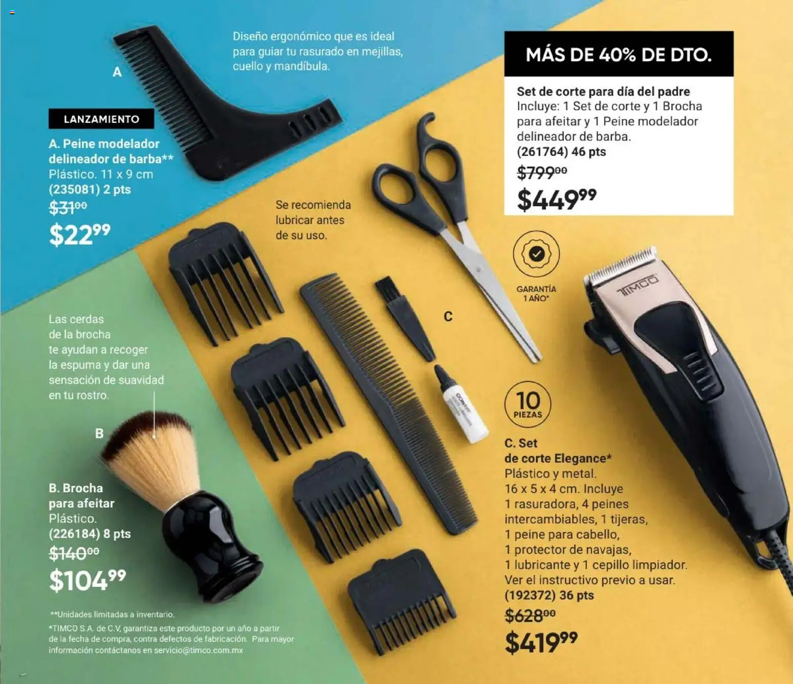 Nuevas ofertas de AVON válidas en toda la República Mexicana desde el 08.05.2026. ¡Encuentra las mejores ofertas en AVON Casa & Estilo 8 2026! | Página: 103 | Productos: Cepillo, Espuma, Té, Peine