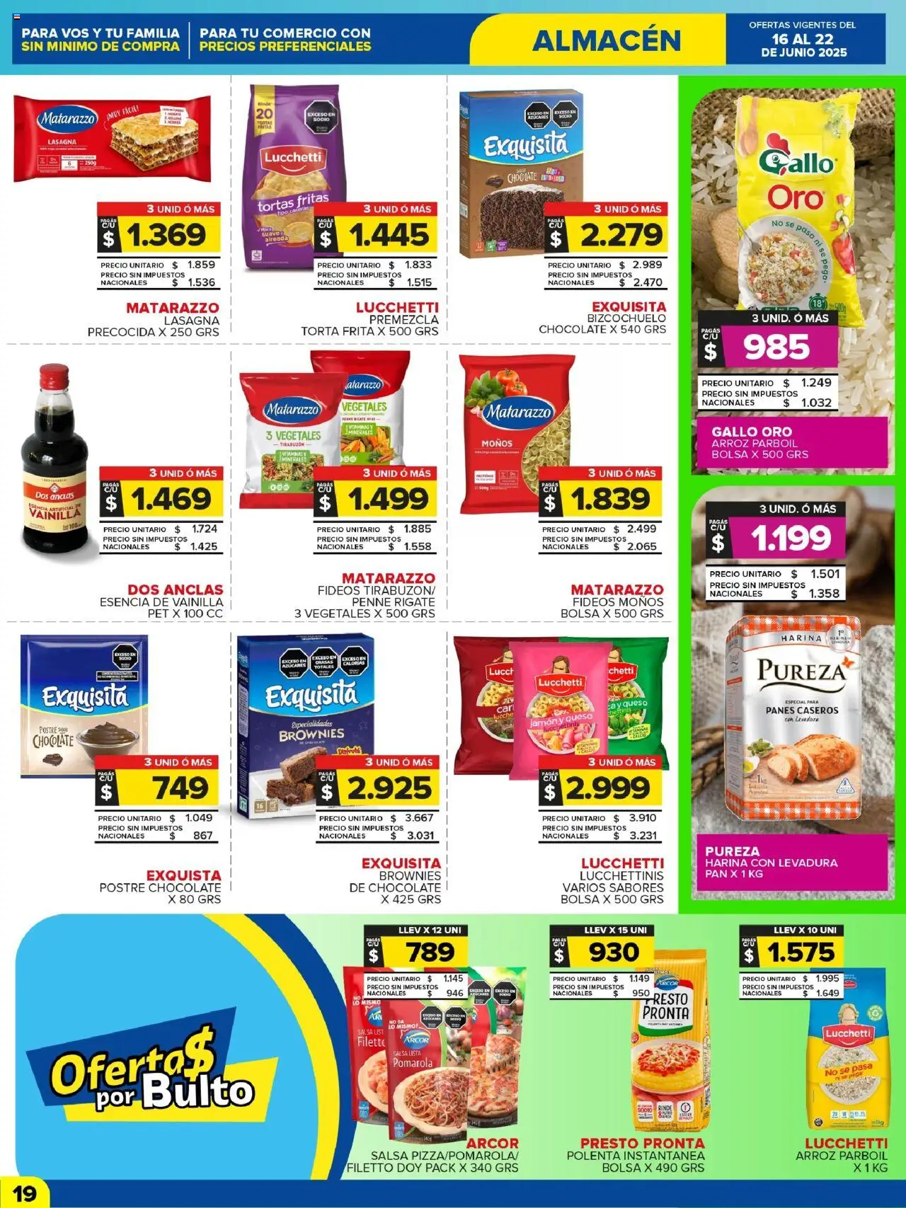 Carrefour Maxi catálogo │ válido desde el 16.06.2025 | Página: 19 | Productos: Bolsa, Polenta, Chocolate, Arroz