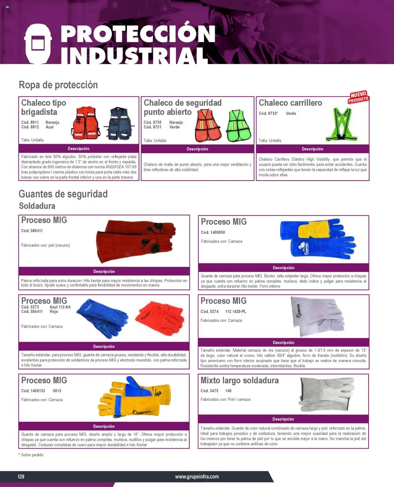 Nuevas ofertas de Infra válidas en toda la República Mexicana desde el 07.01.2025. ¡Encuentra las mejores ofertas en Infra catálogo! | Página: 130 | Productos: Chaleco, Guantes, Ropa, Guante