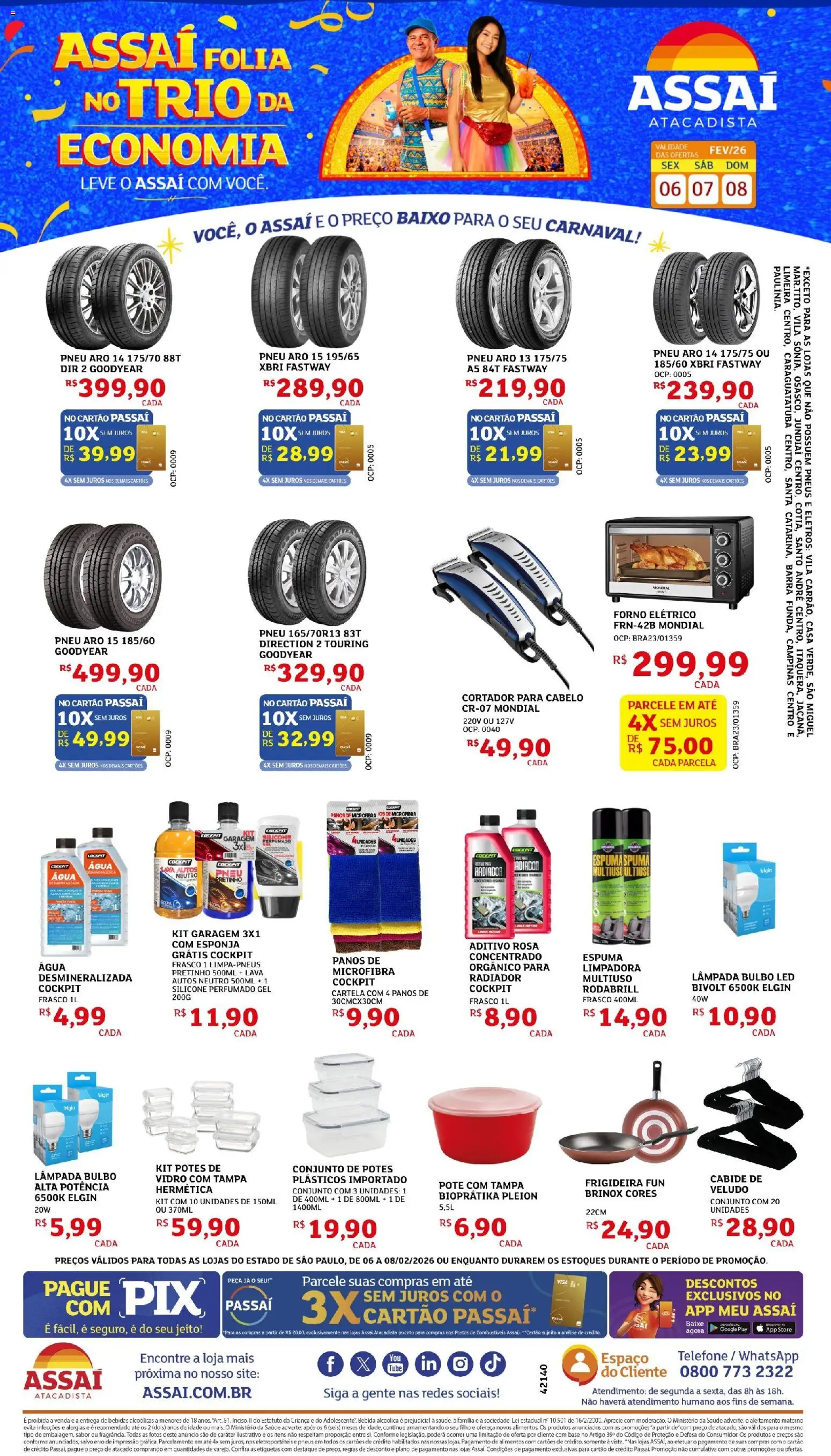 Assaí Atacadista Folheto - válido de 06.02.2026 | Página: 1