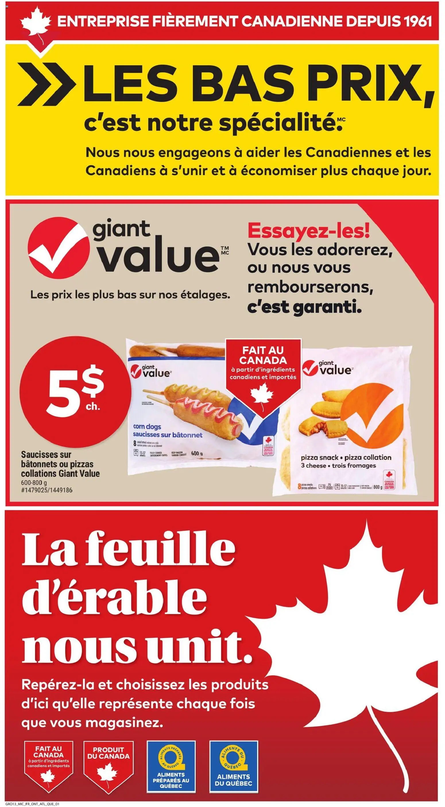 Giant Tiger flyer valid from 29.10.2025 | Page: 5 | Products: Cheese, Pizza
