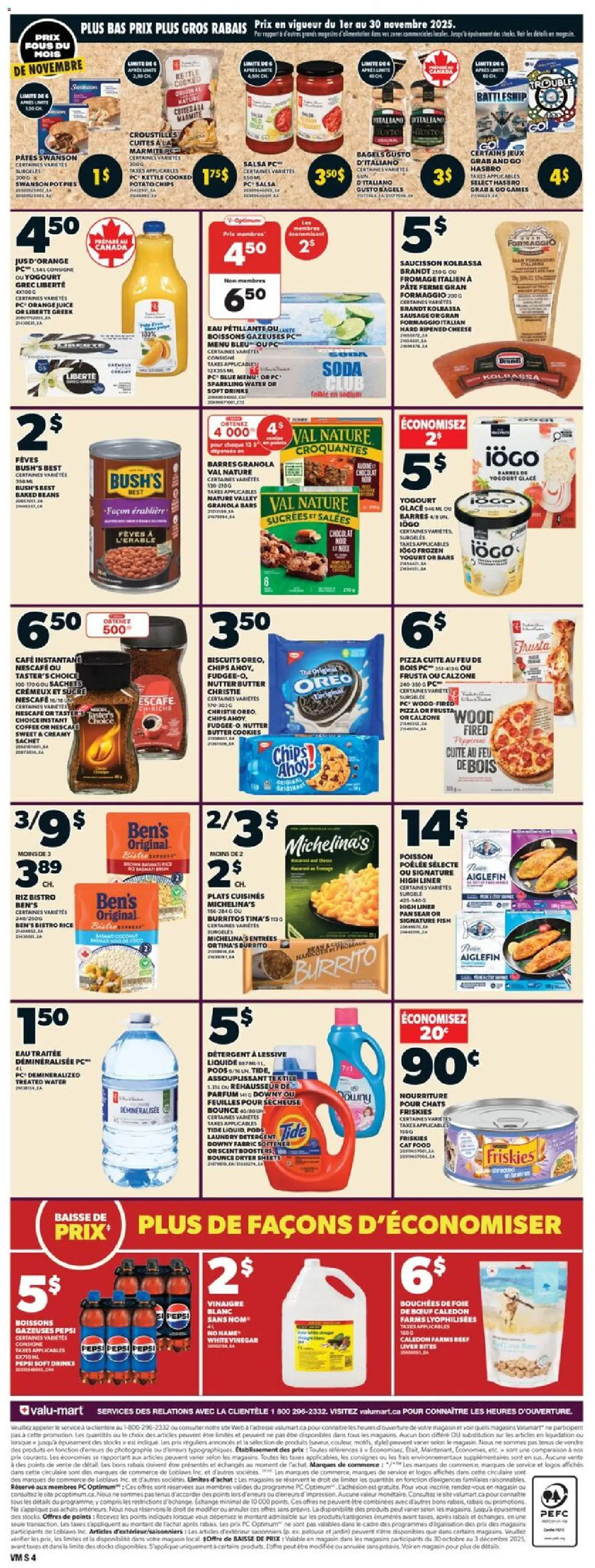 Valu Mart flyer valid from 06.11.2025 | Page: 2 | Products: Rice, Beef, Cookies, Cheese