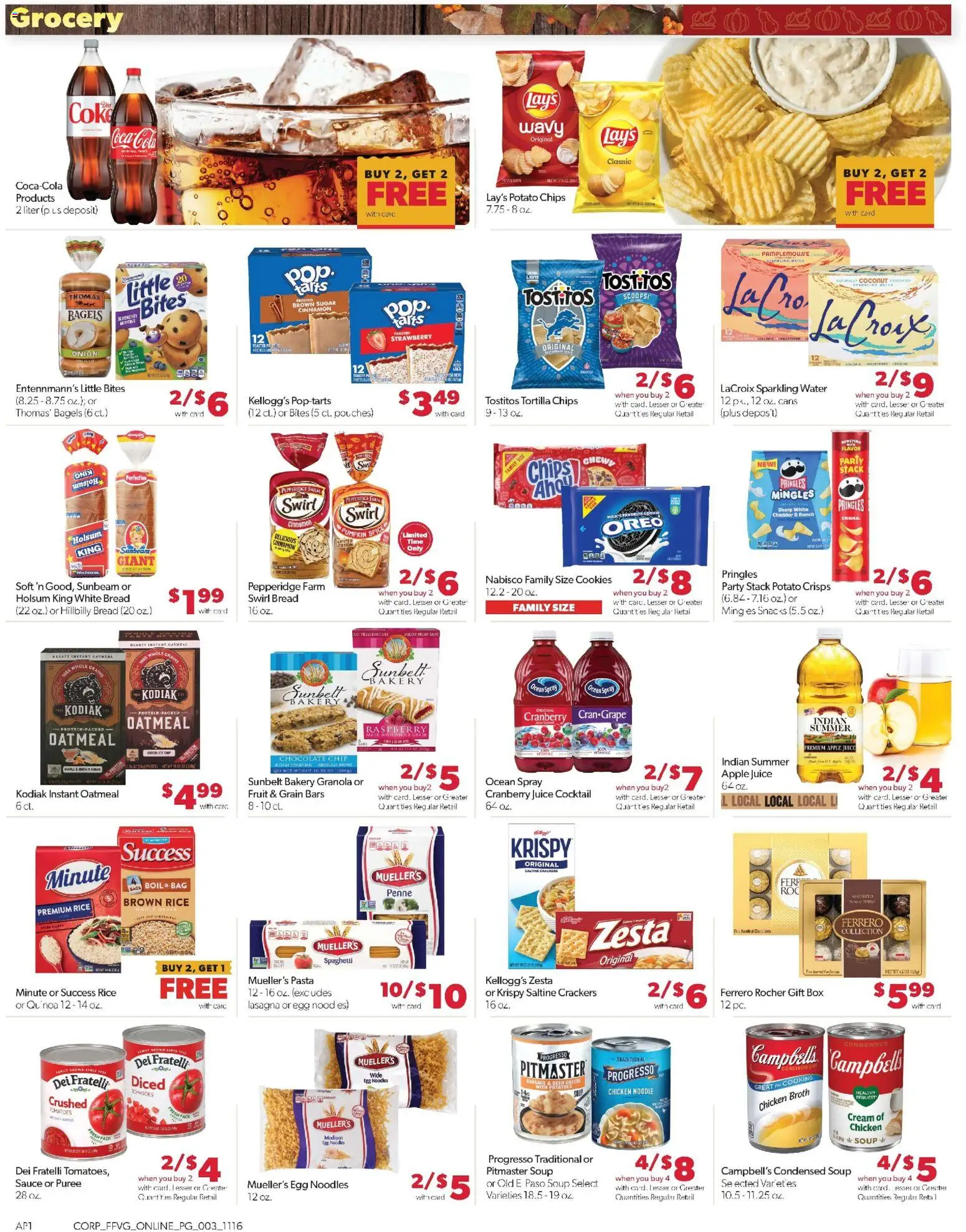 Family Fare Weekly Ad - MI - valid from 16.11.2025 | Page: 10 | Products: Tomatoes, Rice, Noodles, Chips