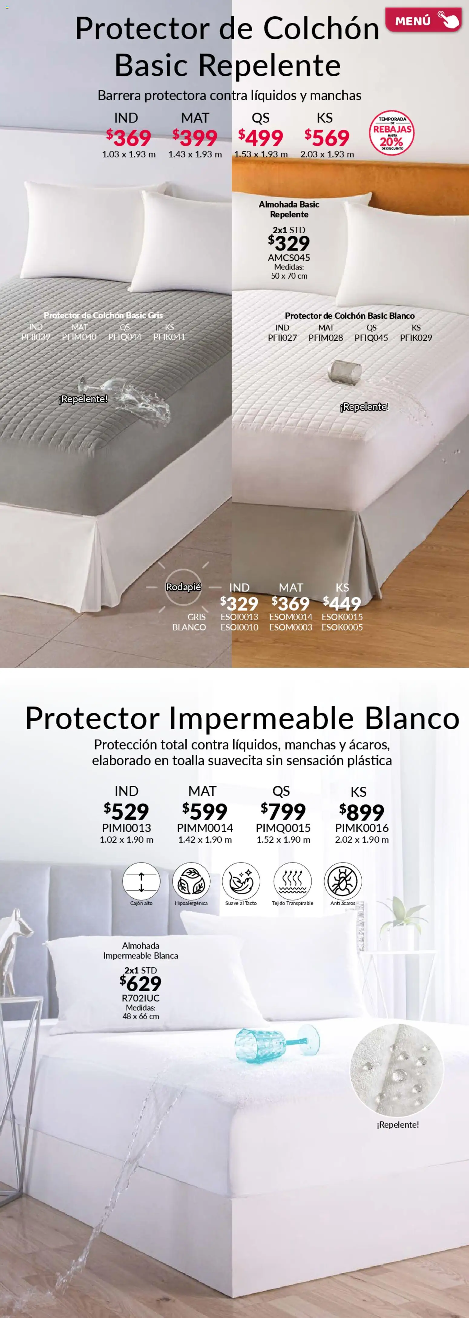 Nuevas ofertas de Colchas Concord válidas en toda la República Mexicana desde el 01.02.2026. ¡Encuentra las mejores ofertas en Colchas Concord catálogo! | Página: 104 | Productos: Toalla, Repelente, Colchón, Almohada