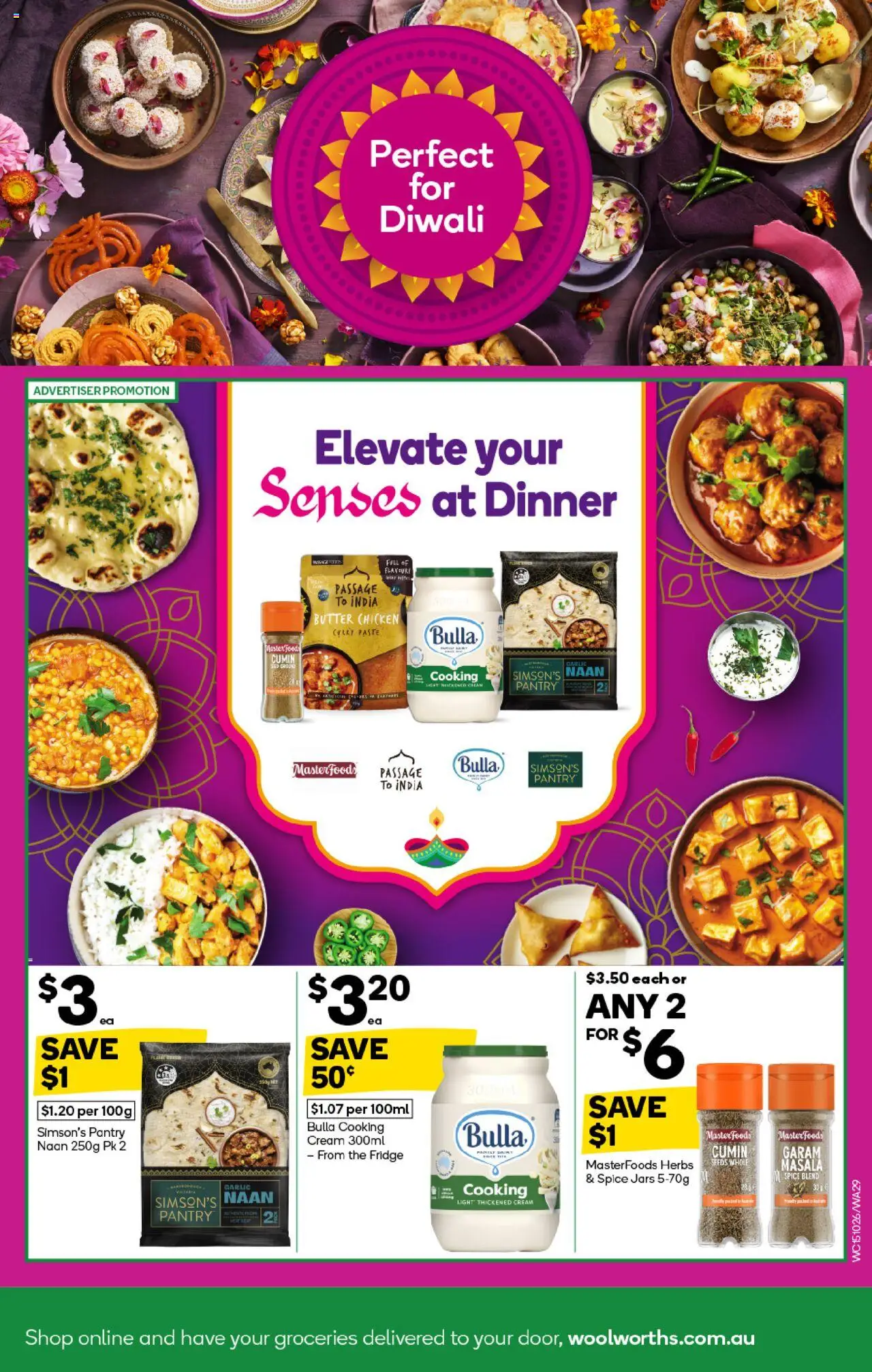 Woolworths catalogue - valid from 15.10.2025 | Page: 29 | Products: Curry, Chicken, Cream, Seeds