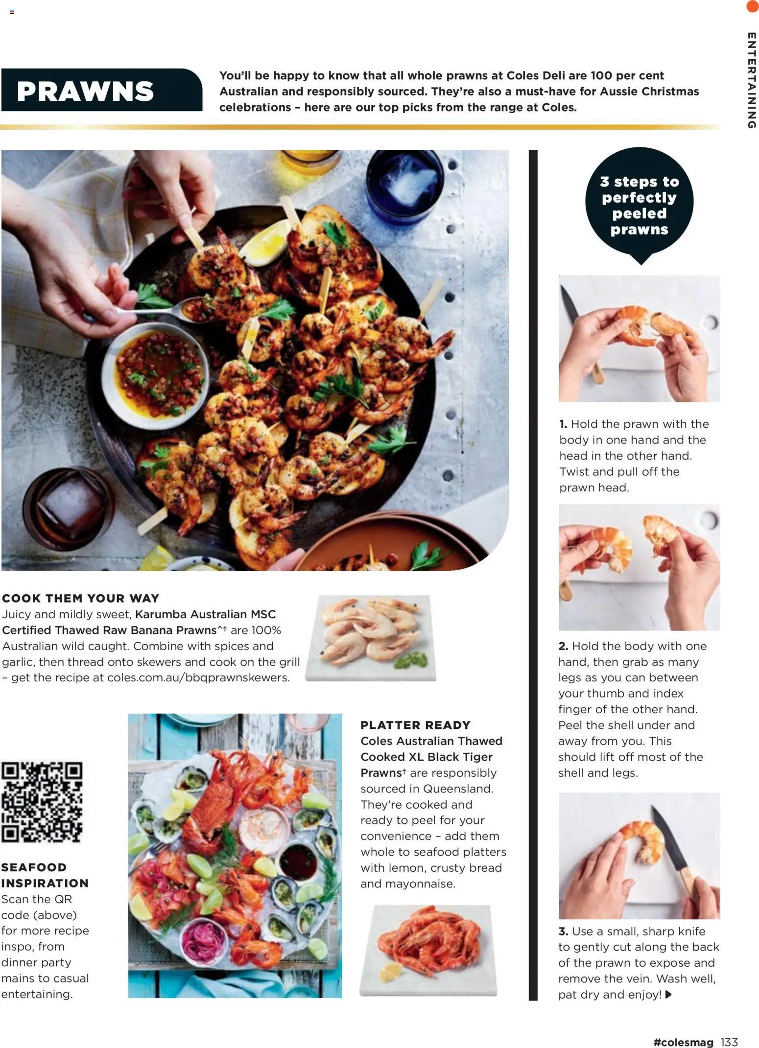 Coles catalogue - valid from 06.11.2025 | Page: 133 | Products: Bread, Peel, Prawns, Spices