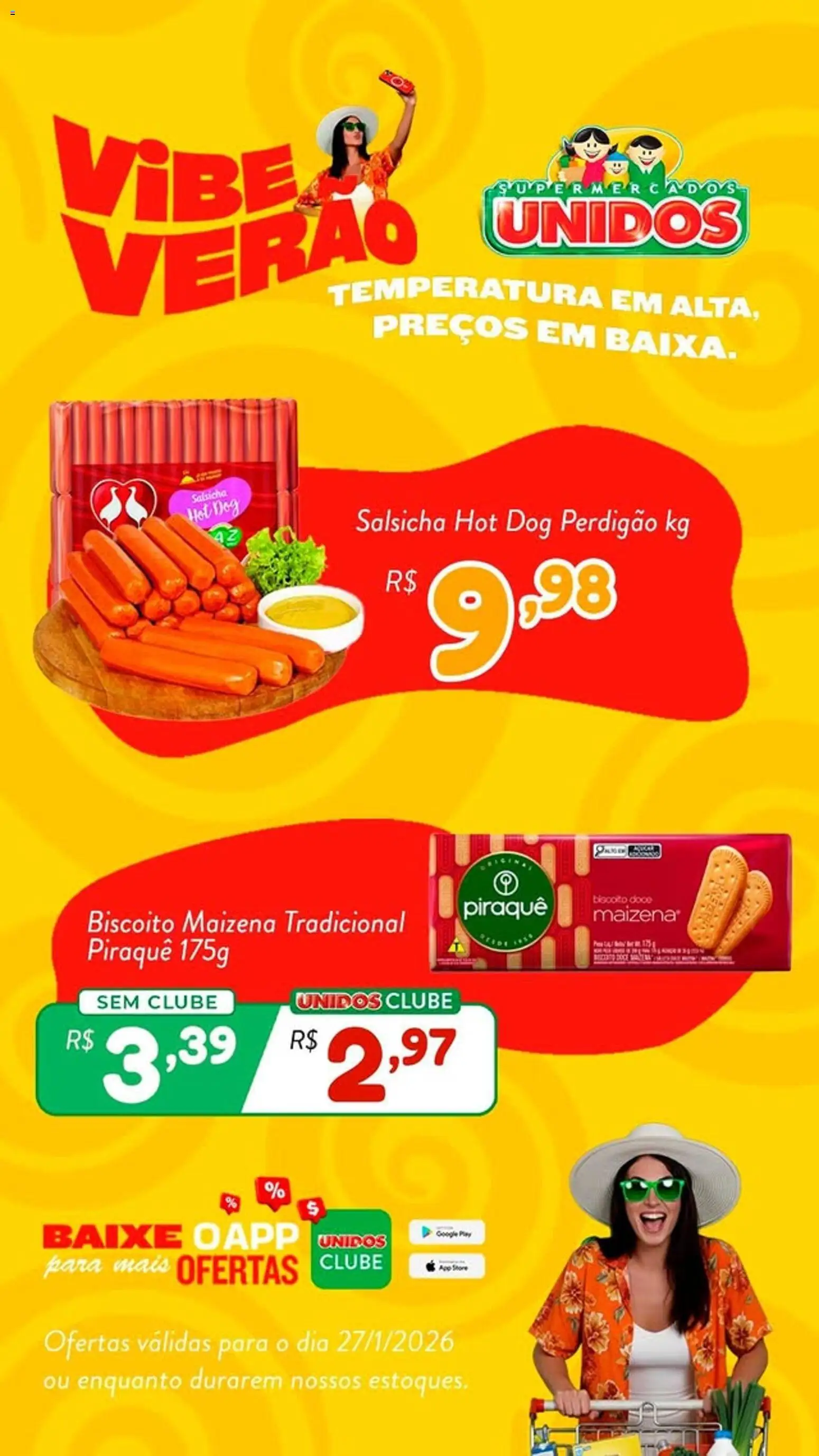 Supermercados Unidos Folheto - válido de 27.01.2026 | Página: 2 | Produtos: Biscoito, Salsicha