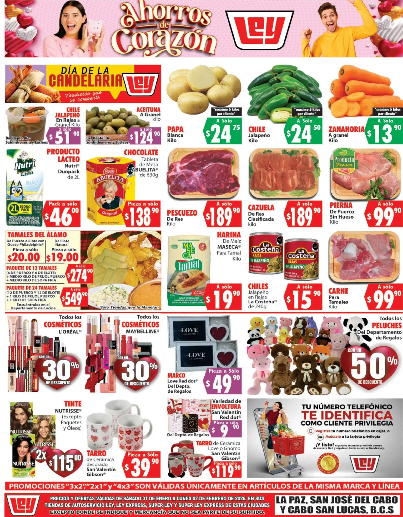 Nuevas ofertas de Casa Ley válidas en toda la República Mexicana desde el 31.01.2026. ¡Encuentra las mejores ofertas en Casa Ley folleto Autoservicio! | Página: 1 | Productos: Papa, Sopa, Queso, Chocolate