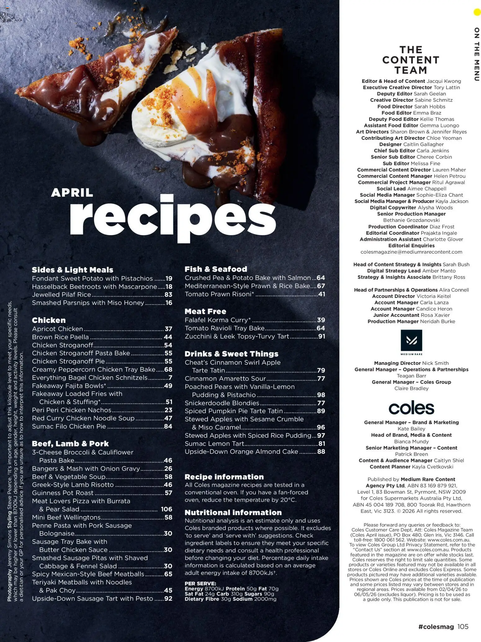 Coles catalogue - valid from 02.04.2026 | Page: 105 | Products: Pizza, Seafood, Sausage, Zucchini